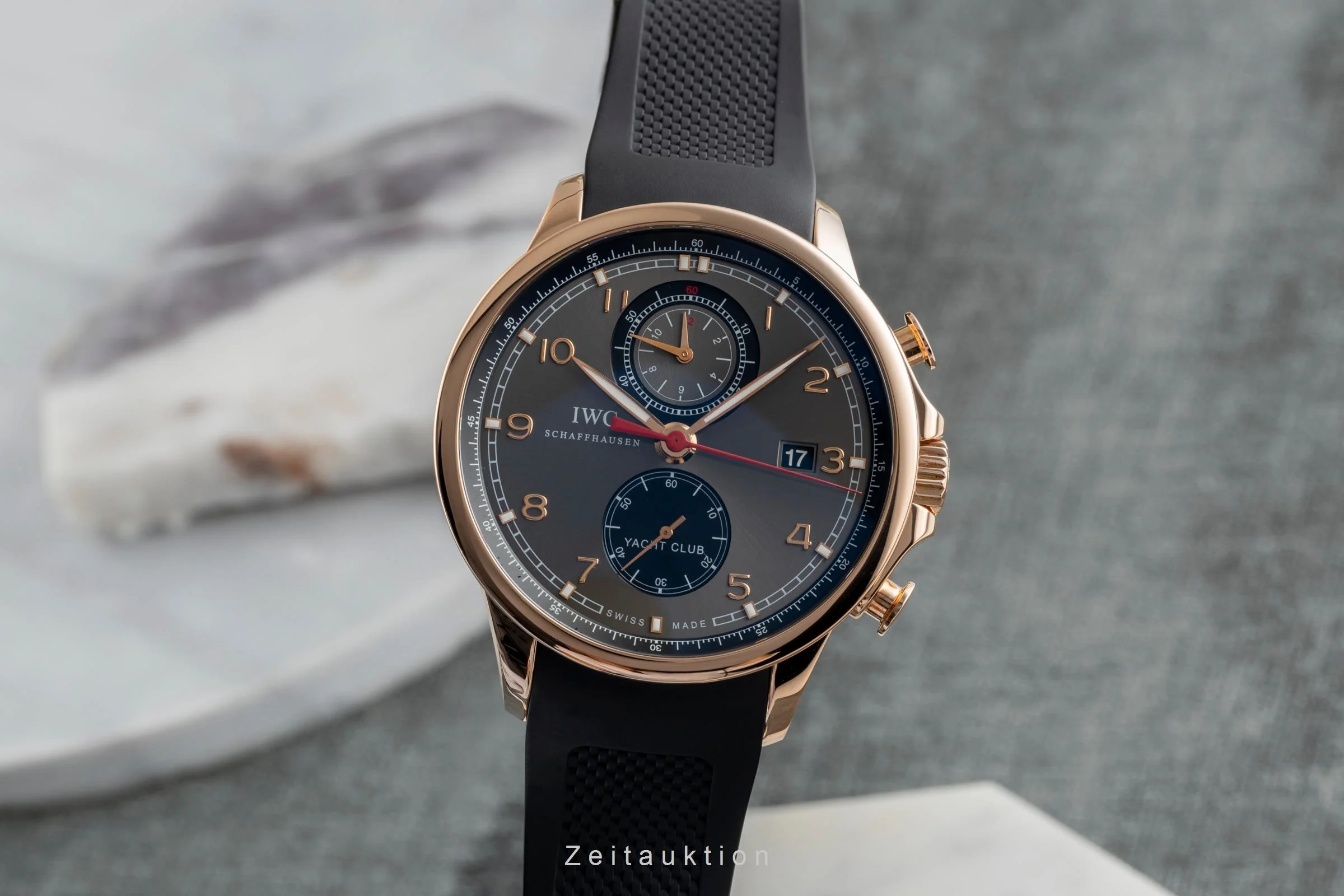 IWC Portugieser chronograph 18 ct red gold automatic men's watch IW390202  [2504945] - Image 2