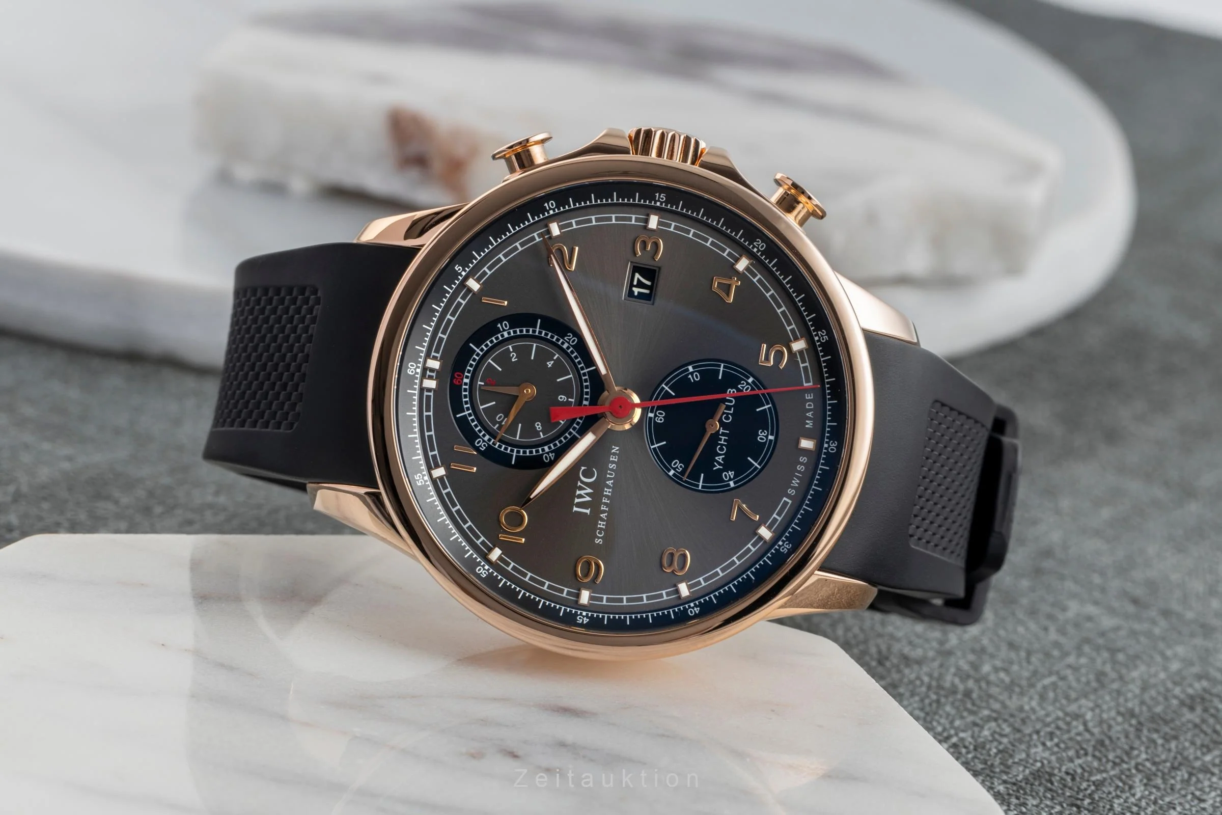 IWC Portugieser chronograph 18 ct red gold automatic men's watch IW390202  [2504945] - Image 3