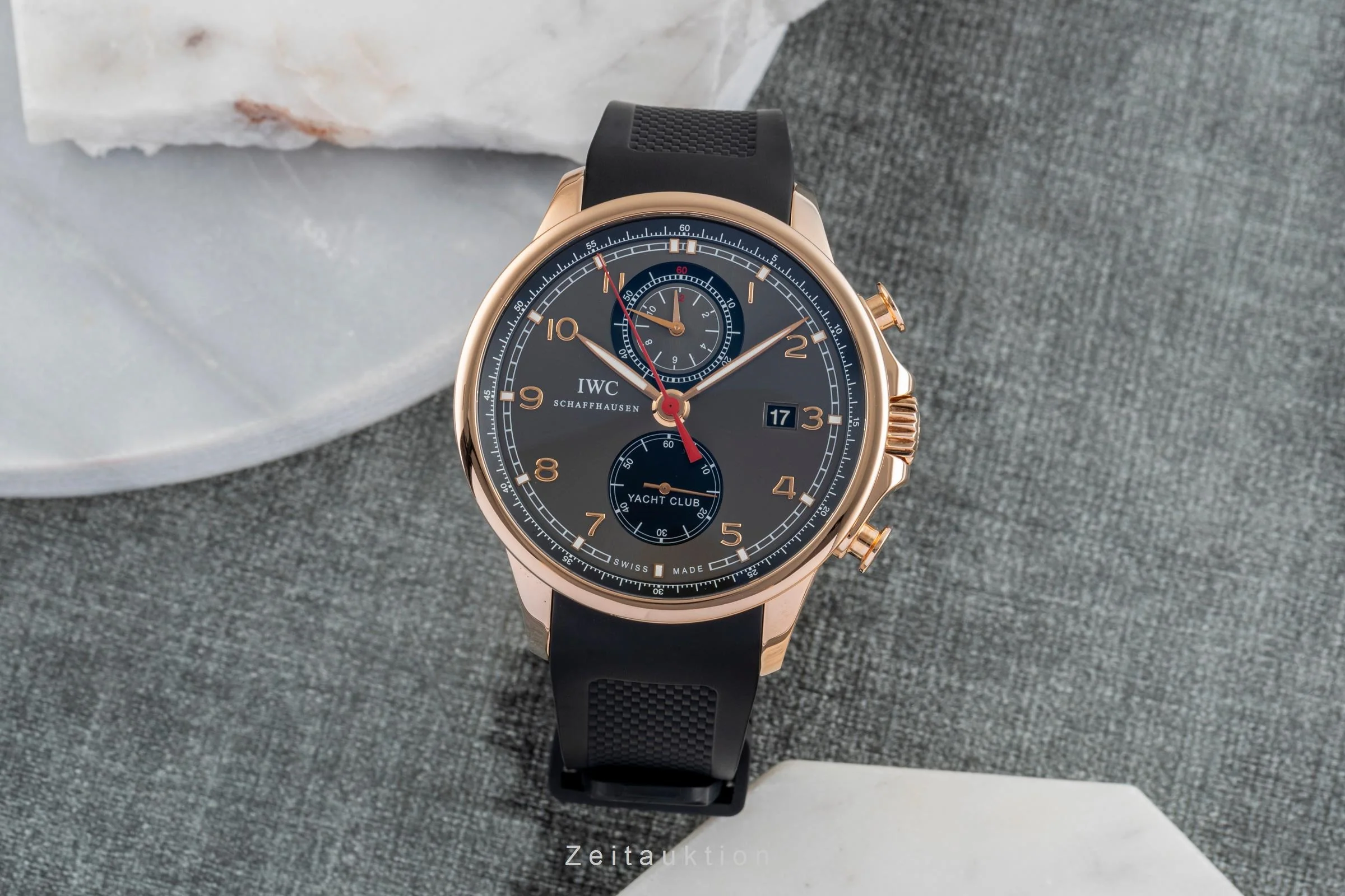IWC Portugieser chronograph 18 ct red gold automatic men's watch IW390202  [2504945] - Image 4