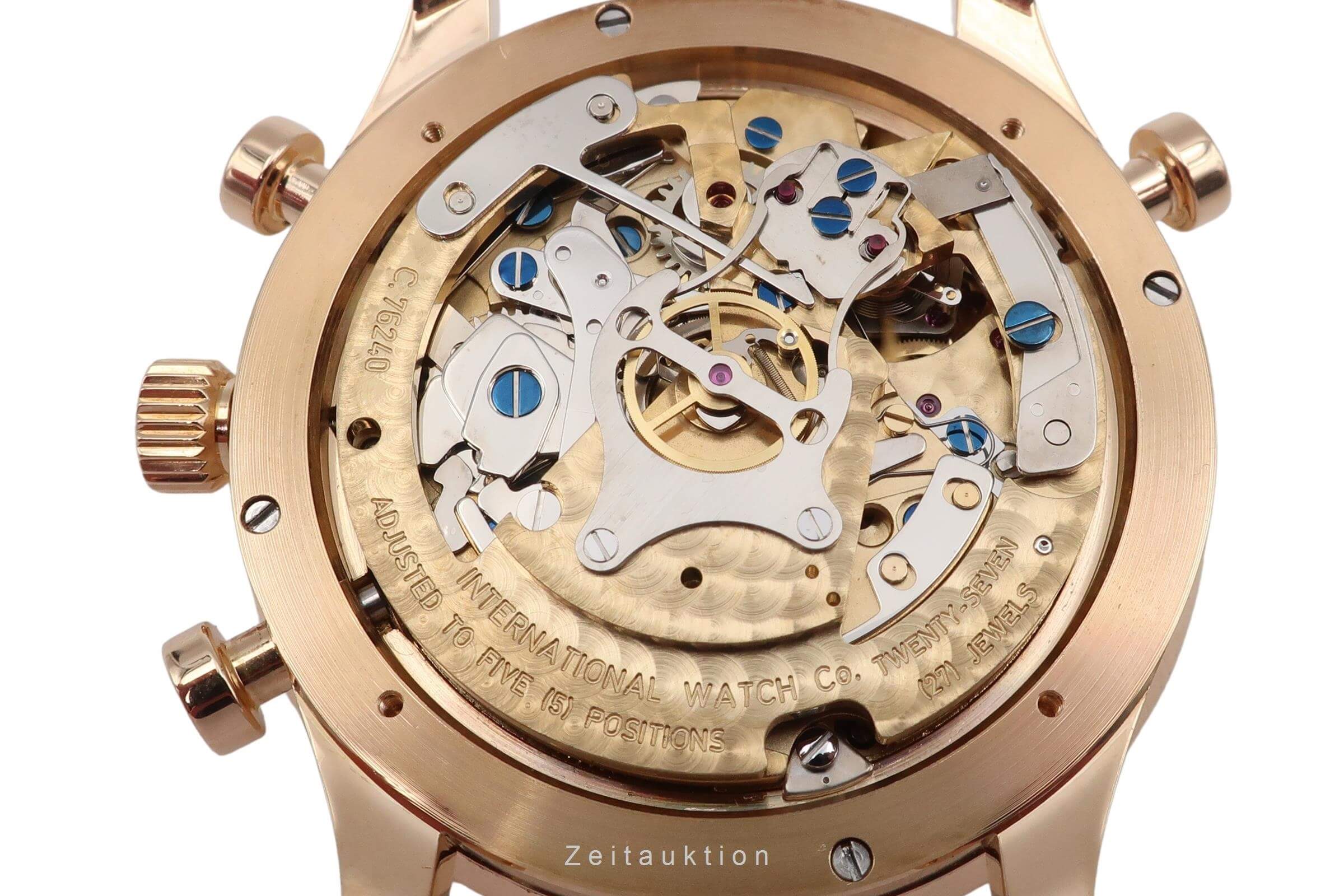 IWC Portugieser chronograph 18 ct red gold manual winding men's watch IW371203  [2406376] - Image 14
