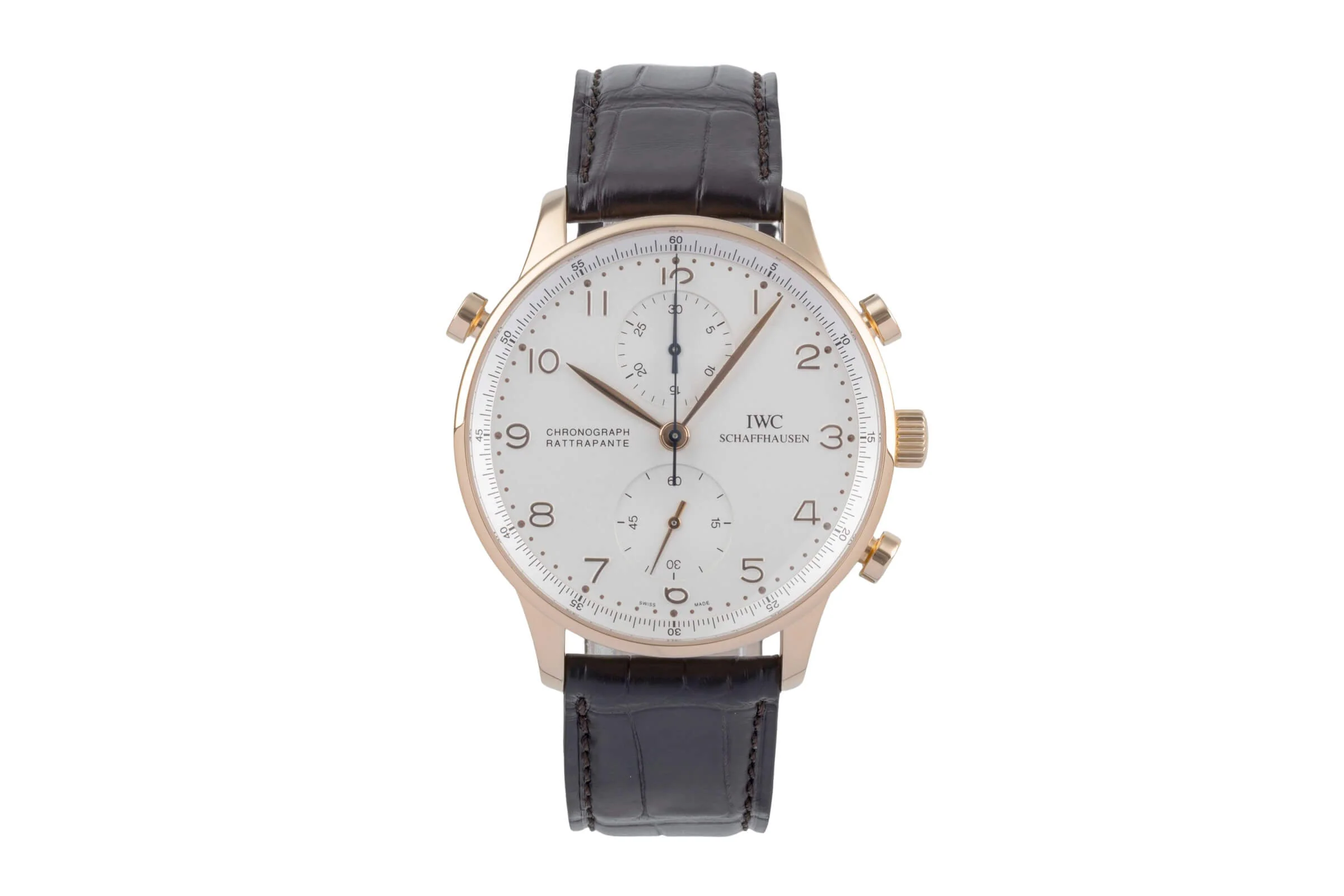 IWC Portugieser chronograph 18 ct red gold manual winding men's watch IW371203  [2406376] - Image 4