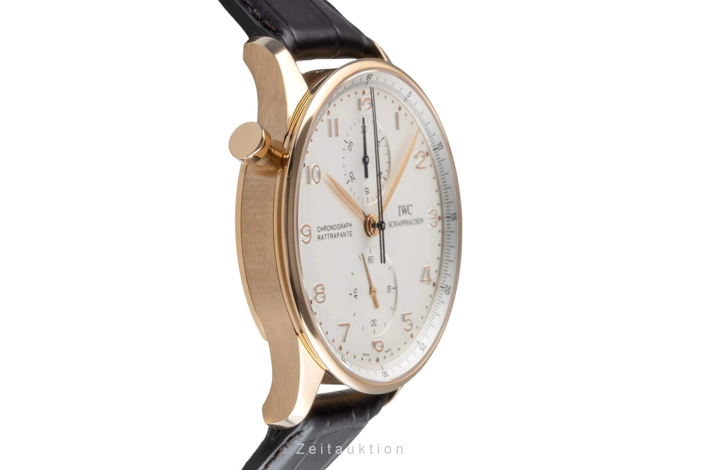IWC Portugieser chronograph 18 ct red gold manual winding men's watch IW371203  [2406376] - Image 7