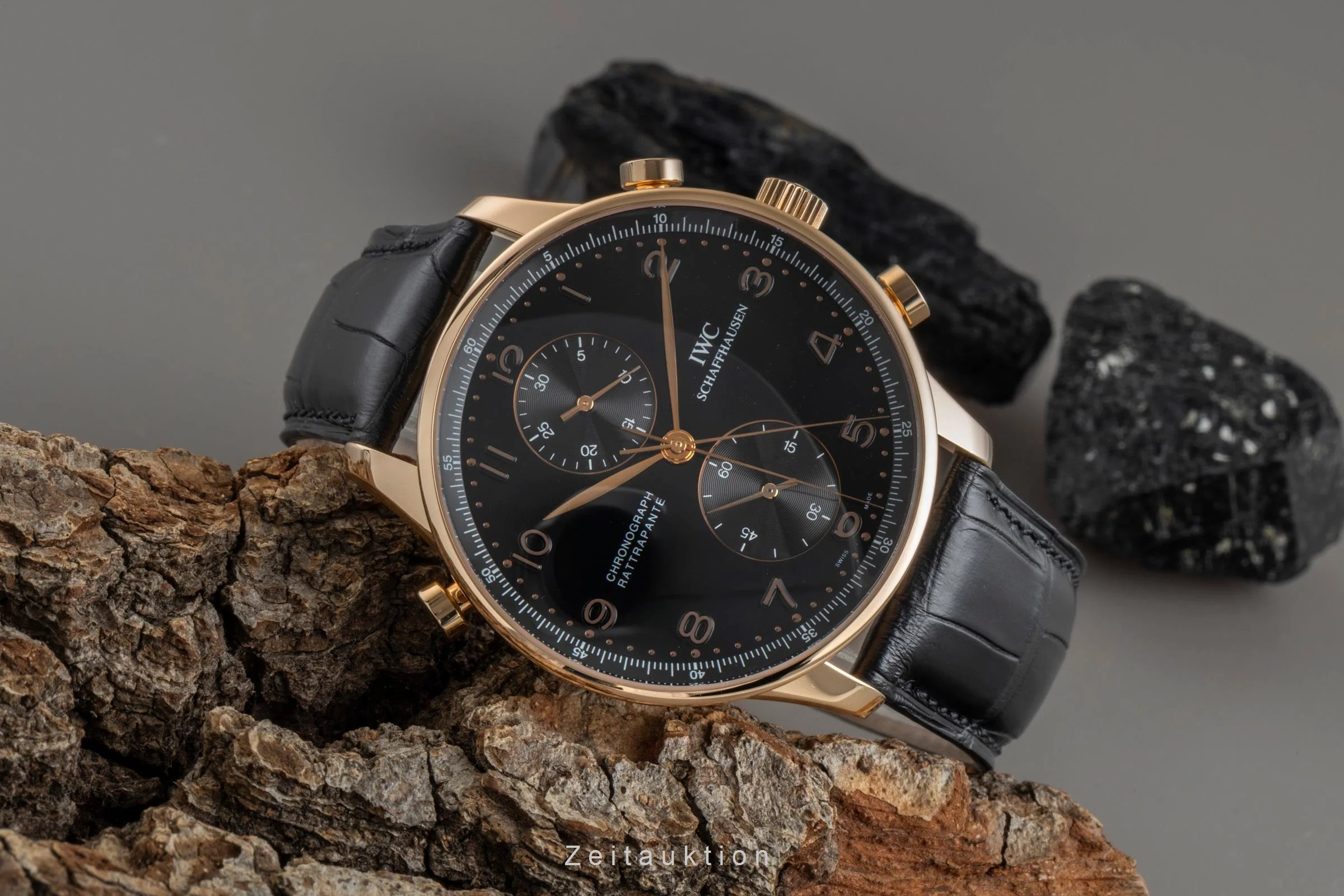 IWC Portugieser chronograph 18 ct red gold manual winding men's watch IW371210  [2507387] - Image 3