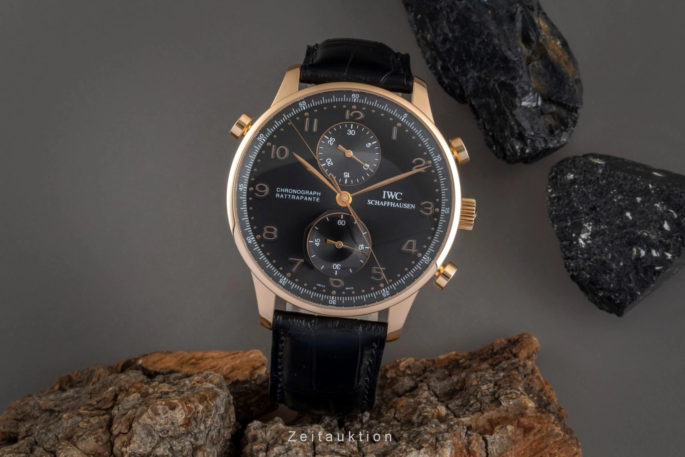 IWC Portugieser chronograph 18 ct red gold manual winding men's watch IW371210  [2507387] - Image 4