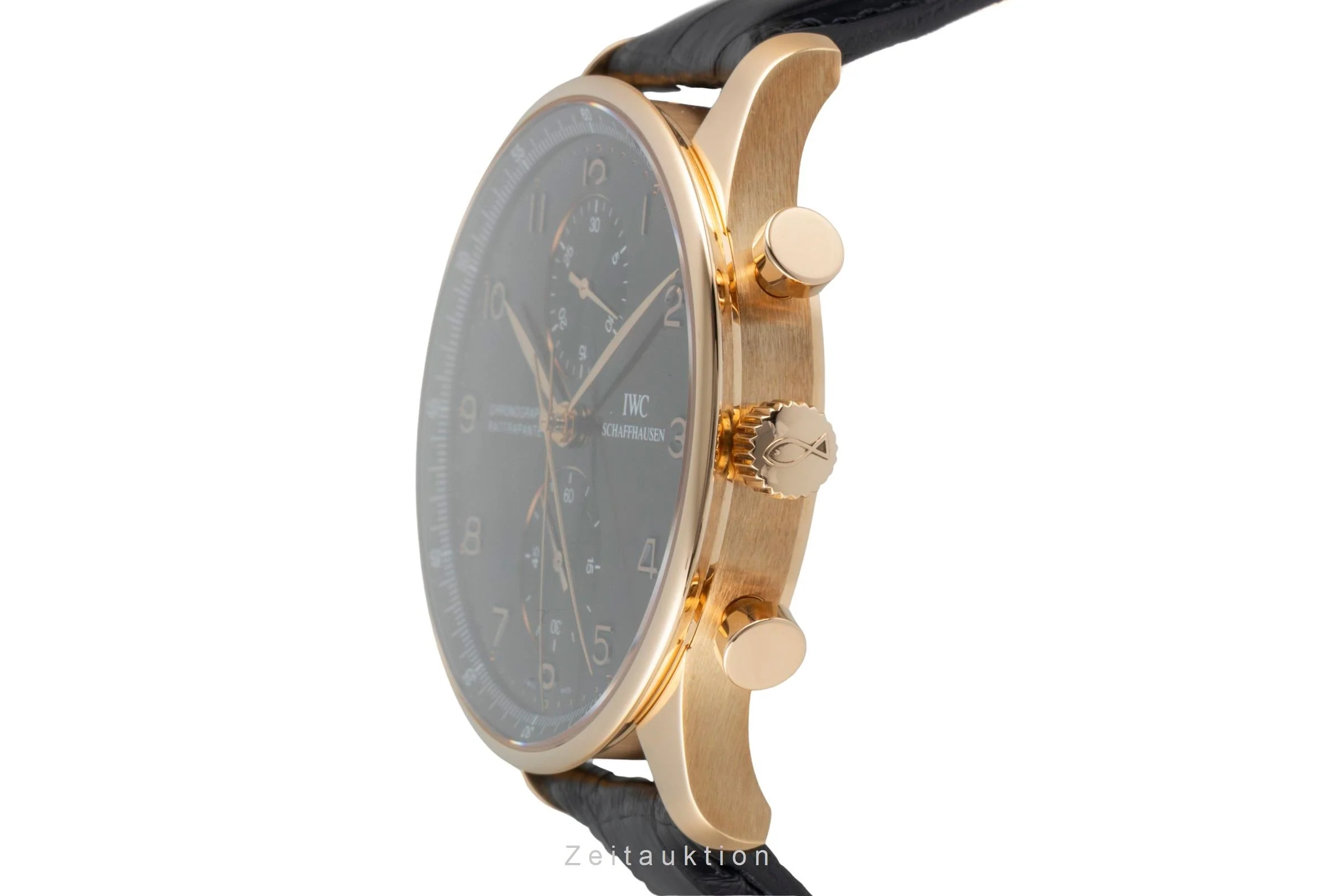IWC Portugieser chronograph 18 ct red gold manual winding men's watch IW371210  [2507387] - Image 7