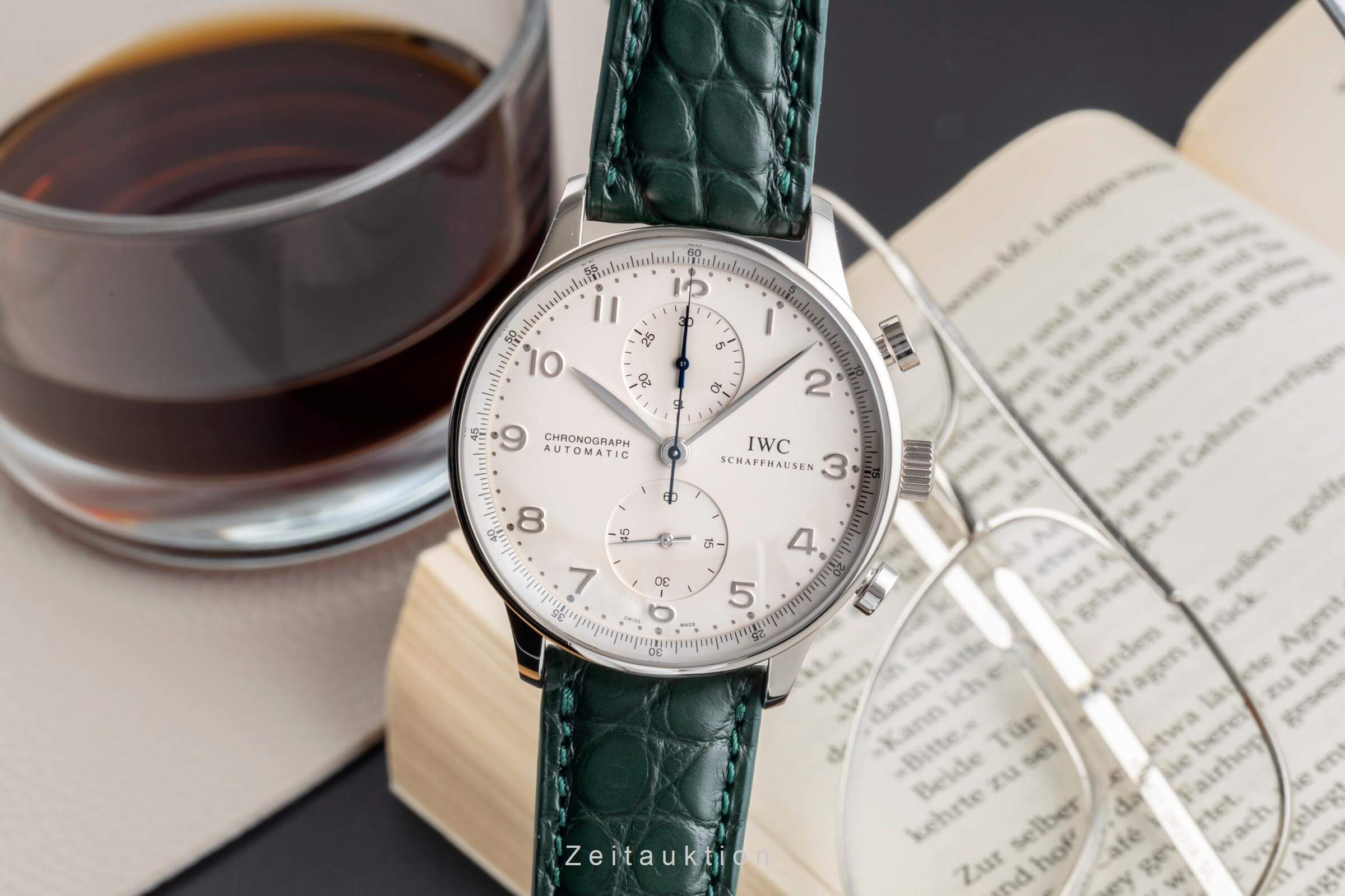 IWC Portugieser chronograph 18 ct white gold automatic men's watch IW371412  [2501822] - Image 2
