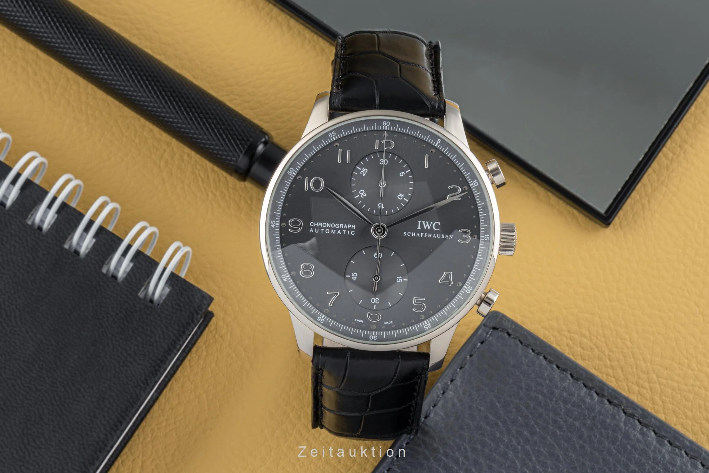 IWC Portugieser chronograph 18 ct white gold automatic men's watch IW371431 LP: 19600EUR  [2303769] - Image 3
