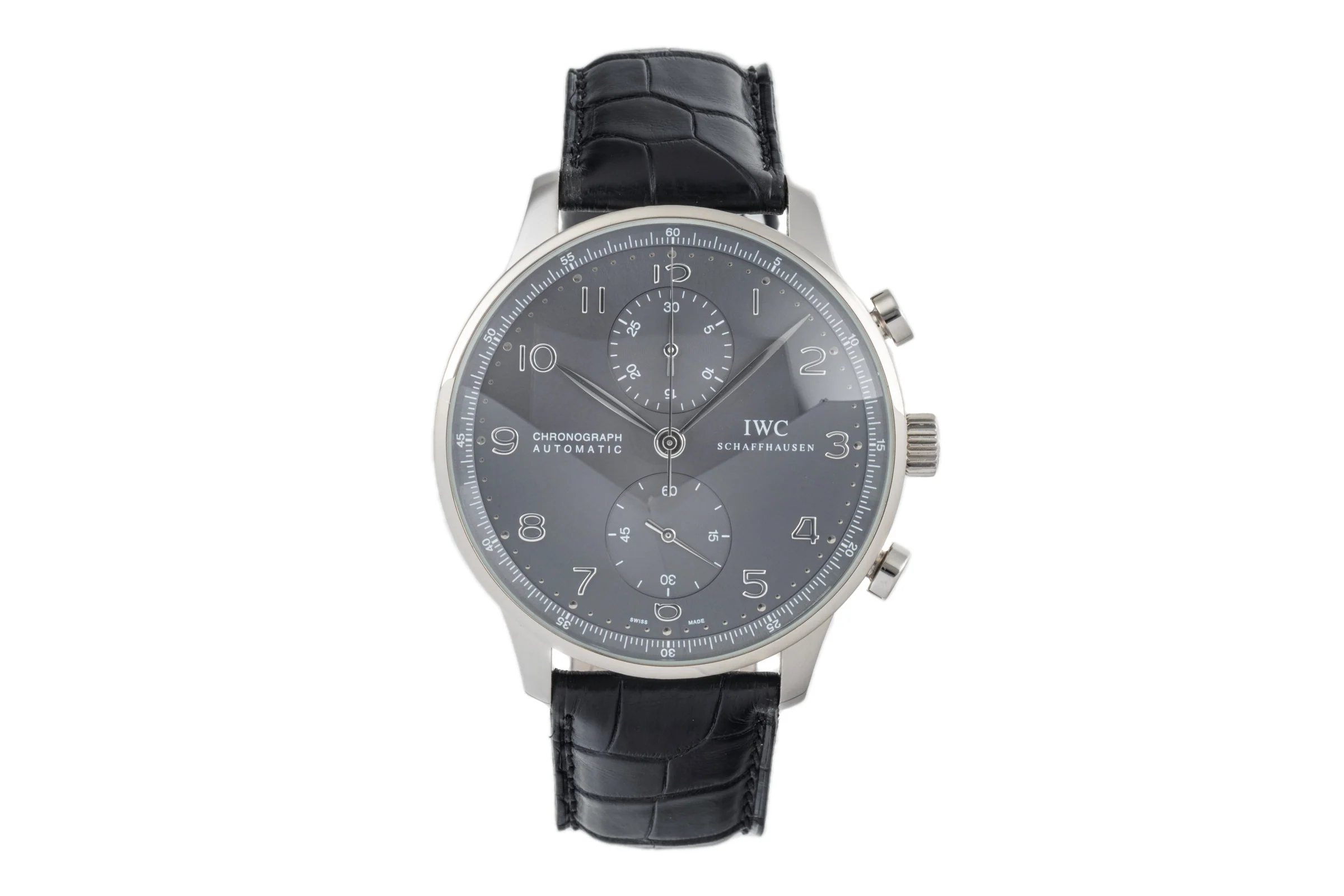 IWC Portugieser chronograph 18 ct white gold automatic men's watch IW371431 LP: 19600EUR  [2303769] - Image 4