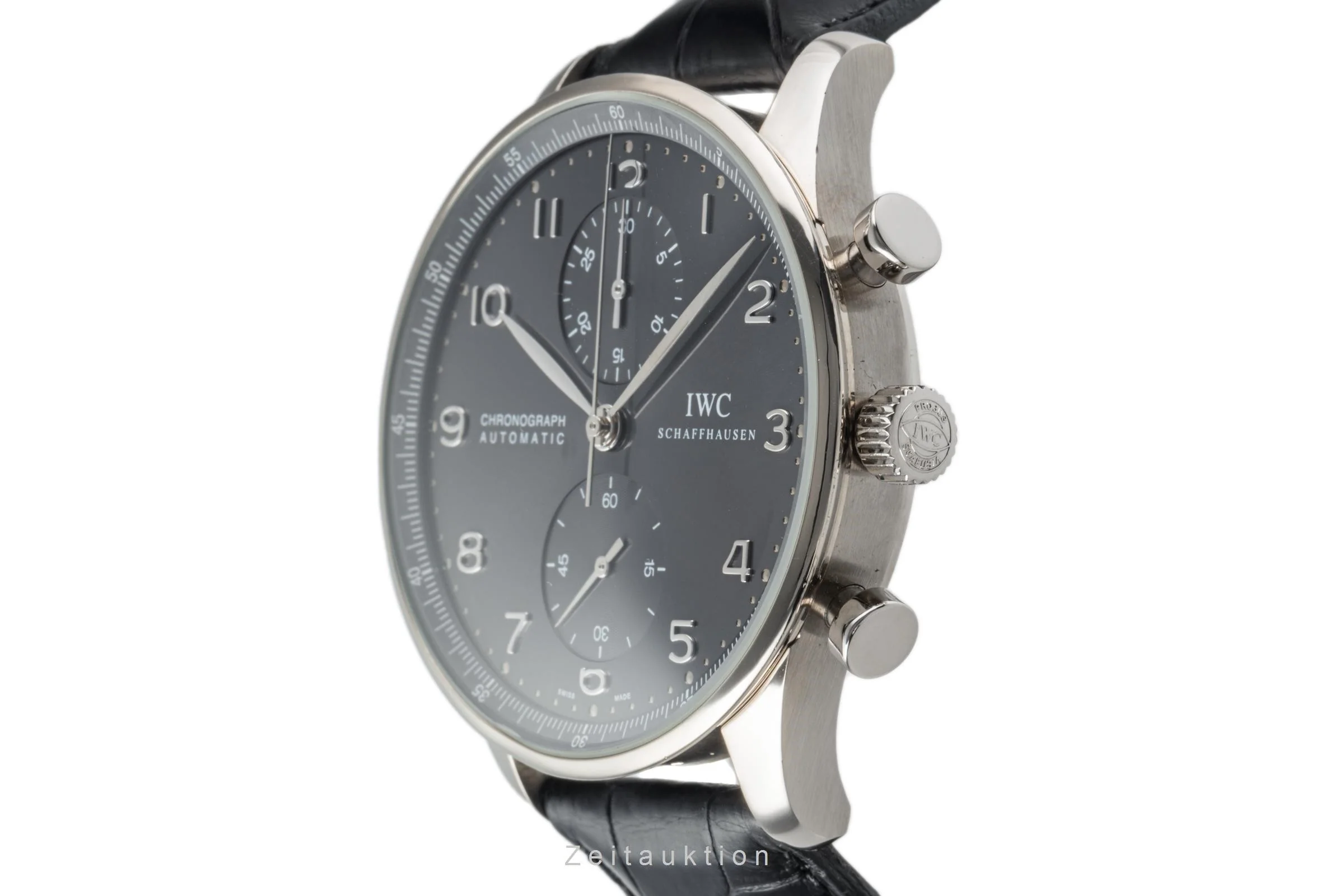 IWC Portugieser chronograph 18 ct white gold automatic men's watch IW371431 LP: 19600EUR  [2303769] - Image 6