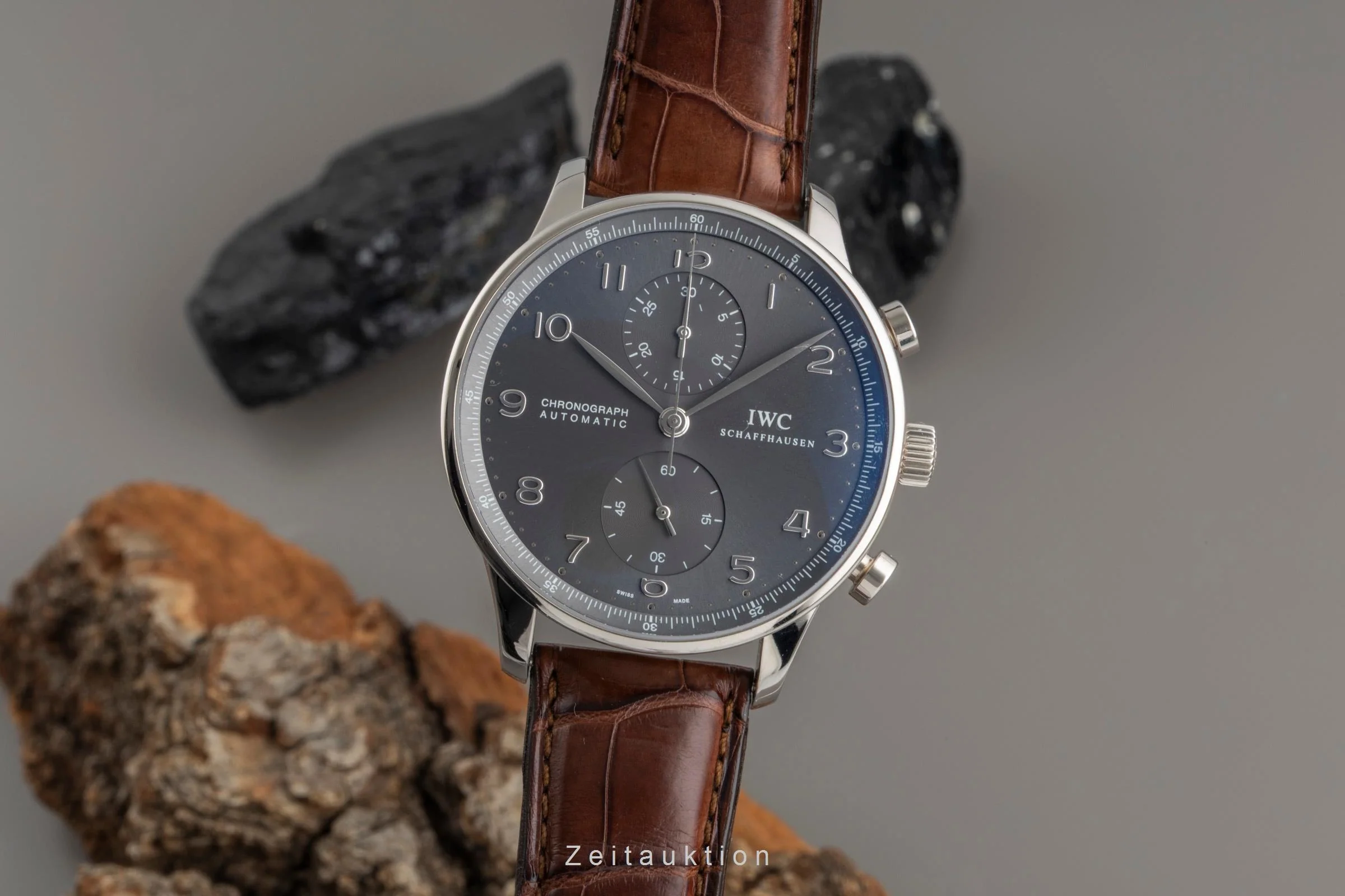 IWC Portugieser chronograph 18 ct white gold automatic men's watch IW371431 LP: 22500EUR  [2505697] - Image 2