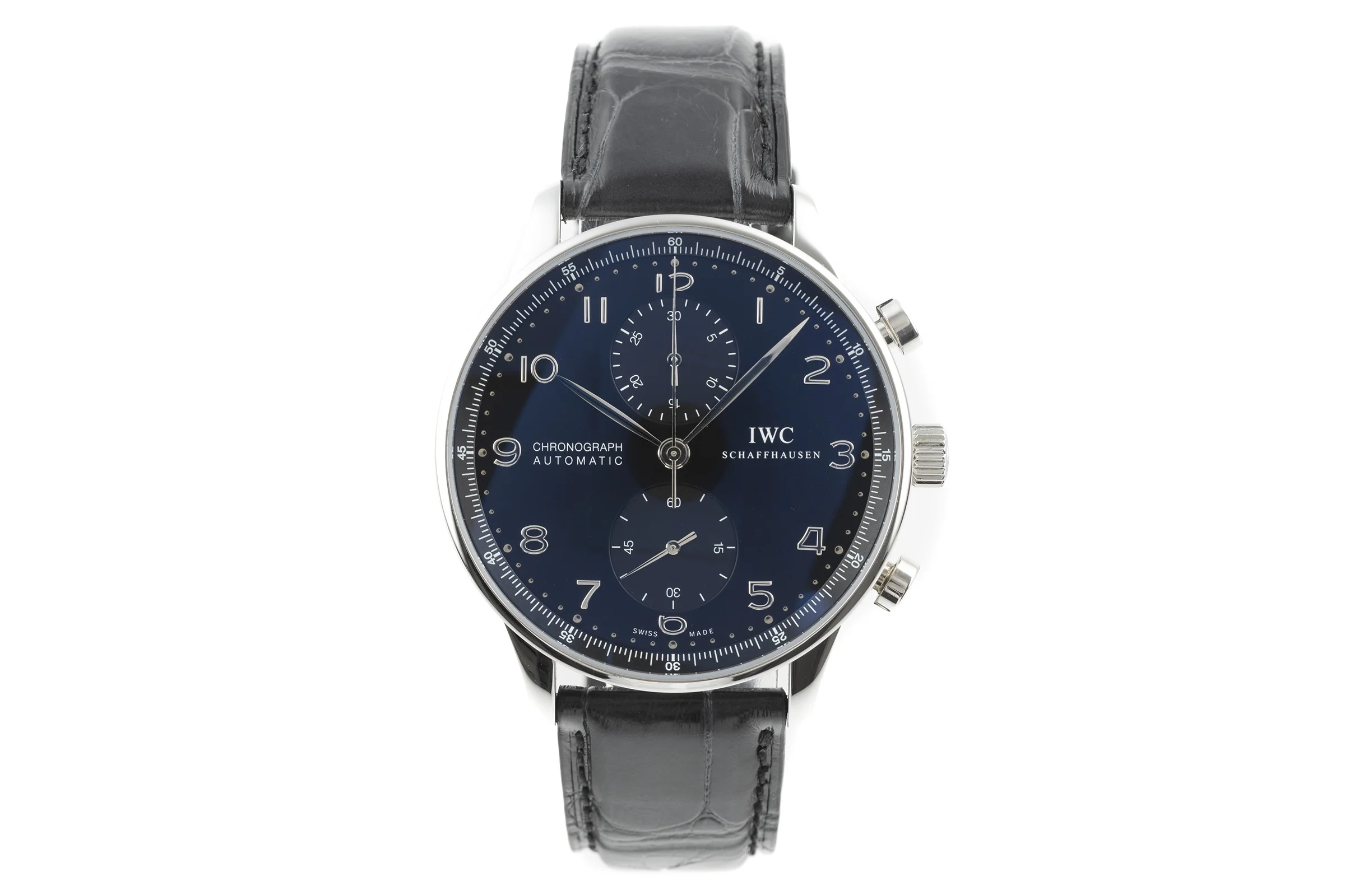 IWC Portugieser chronograph steel automatic men's watch 3714 LP: 8600EUR  [2203569] - Image 4