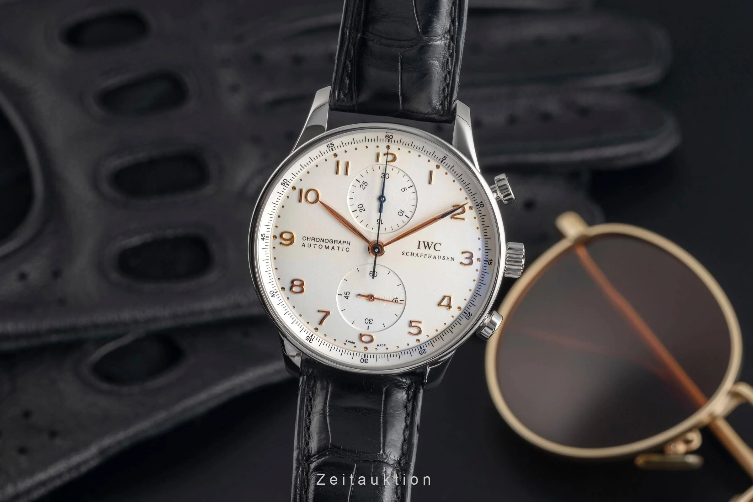 IWC Portugieser chronograph steel automatic men's watch IW371401 LP: 9100EUR  [2501847] - Image 2