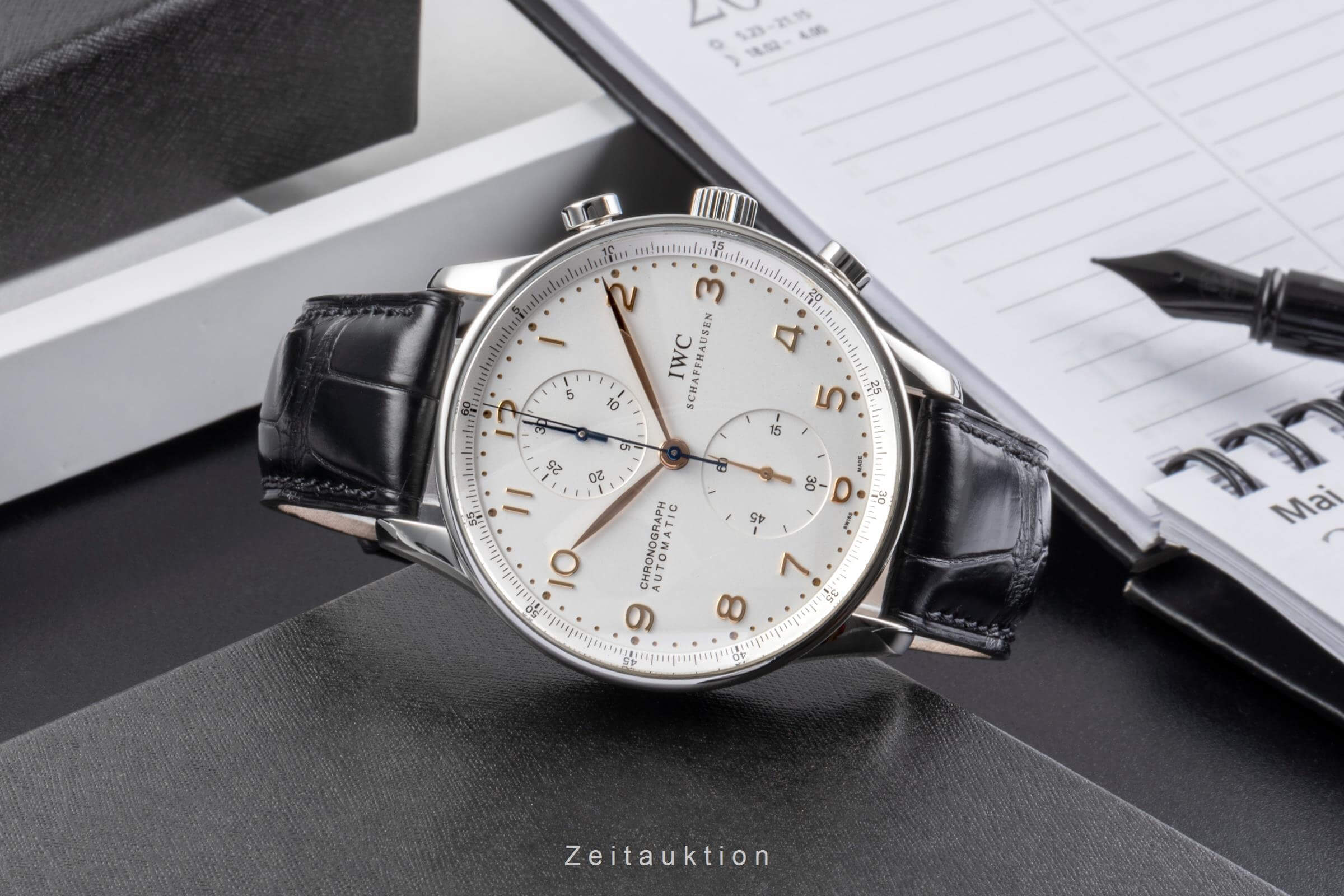 IWC Portugieser chronograph steel automatic men's watch IW371401 LP: 9100EUR  [2502122] - Image 3