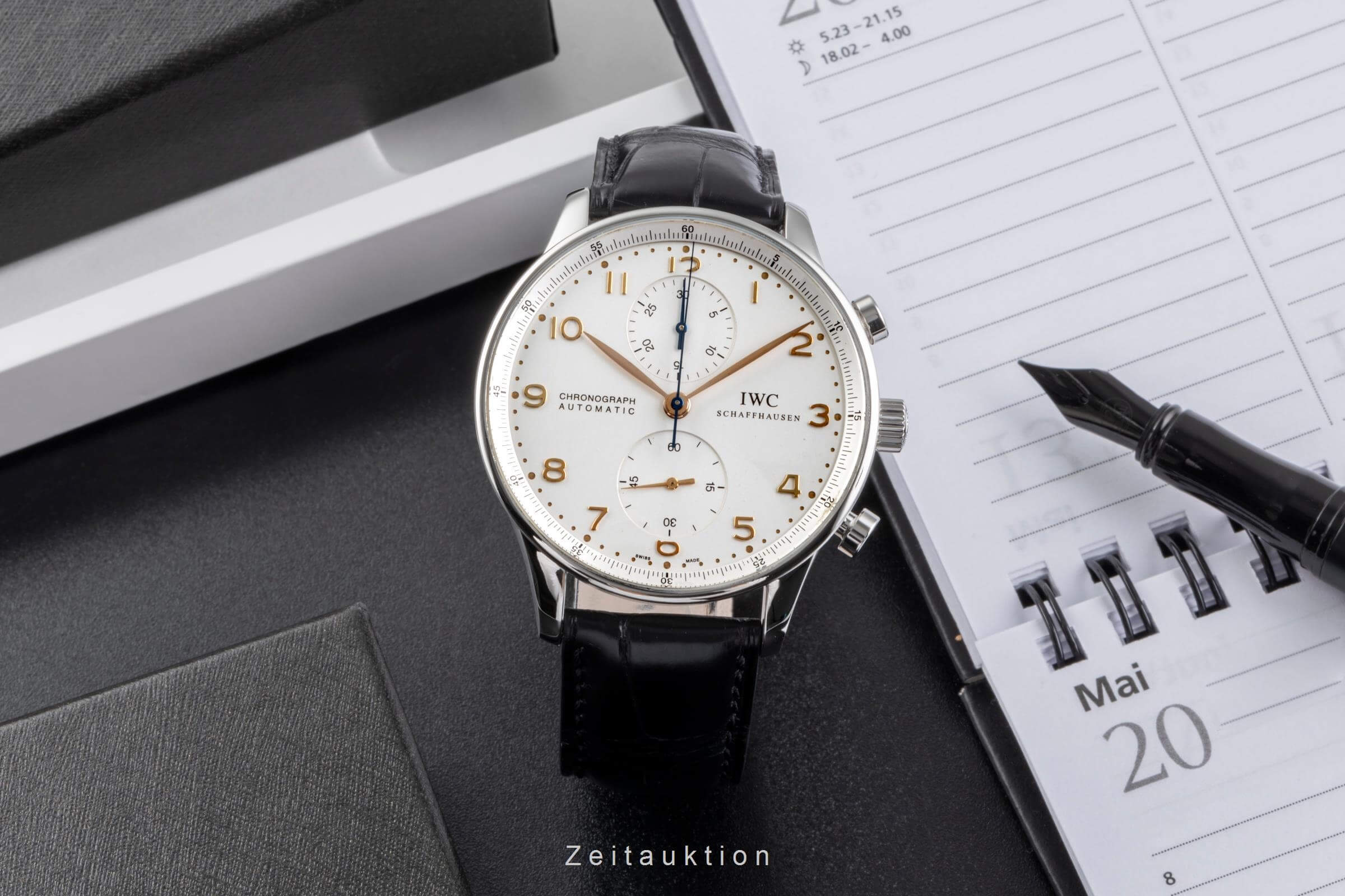 IWC Portugieser chronograph steel automatic men's watch IW371401 LP: 9100EUR  [2502122] - Image 4