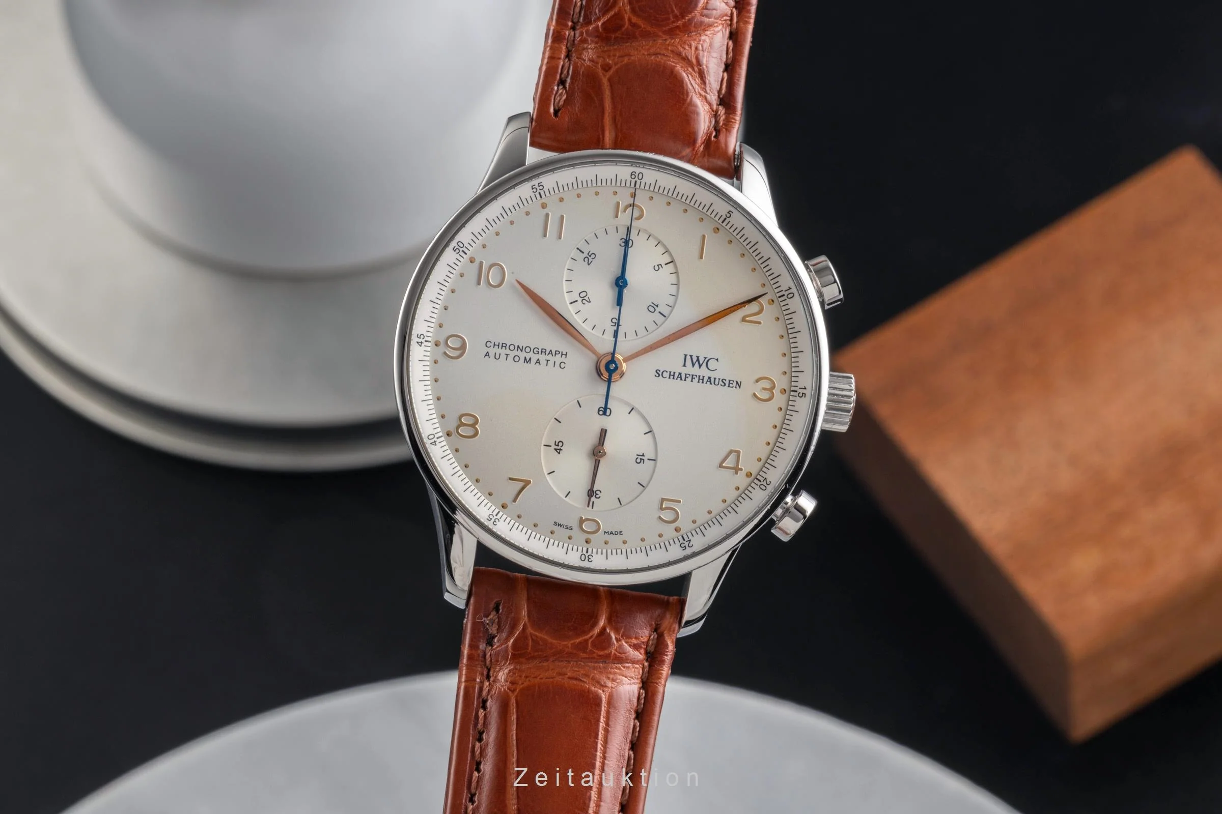 IWC Portugieser chronograph steel automatic men's watch IW371401 LP: 9100EUR  [2503236] - Image 2