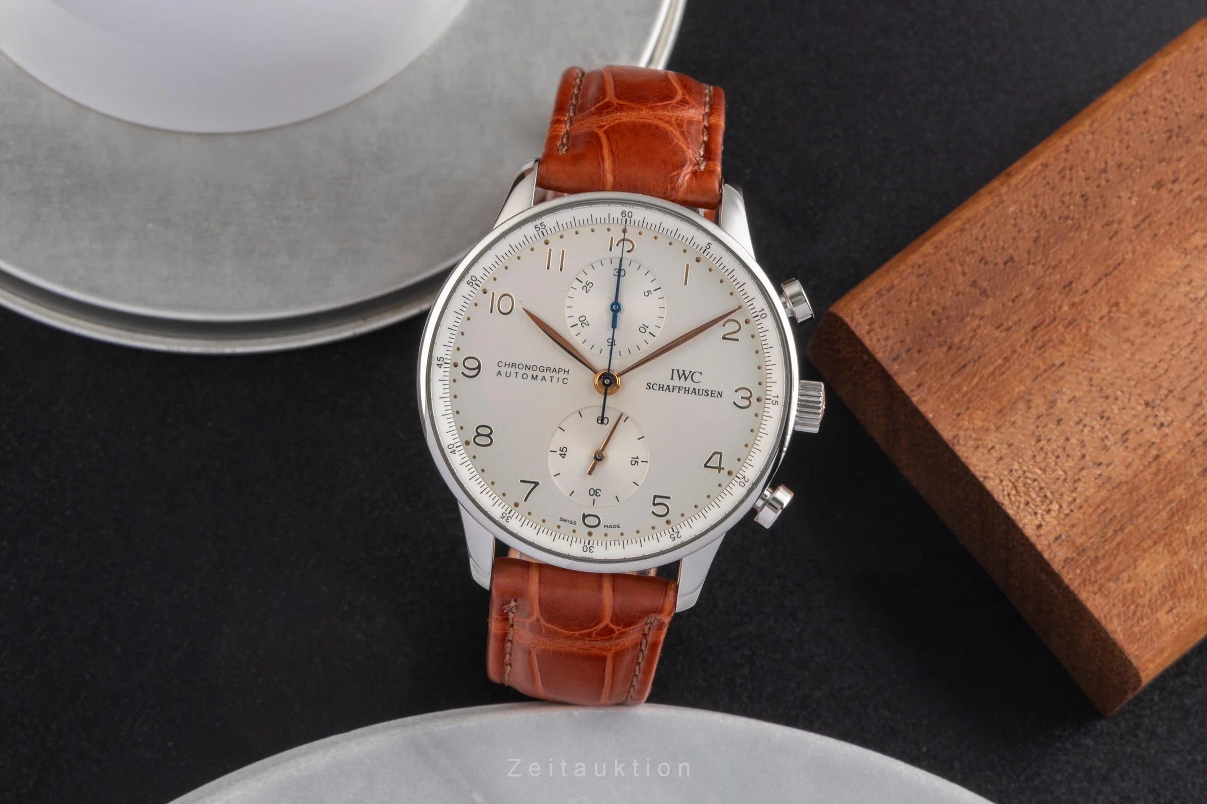 IWC Portugieser chronograph steel automatic men's watch IW371401 LP: 9100EUR  [2503236] - Image 4