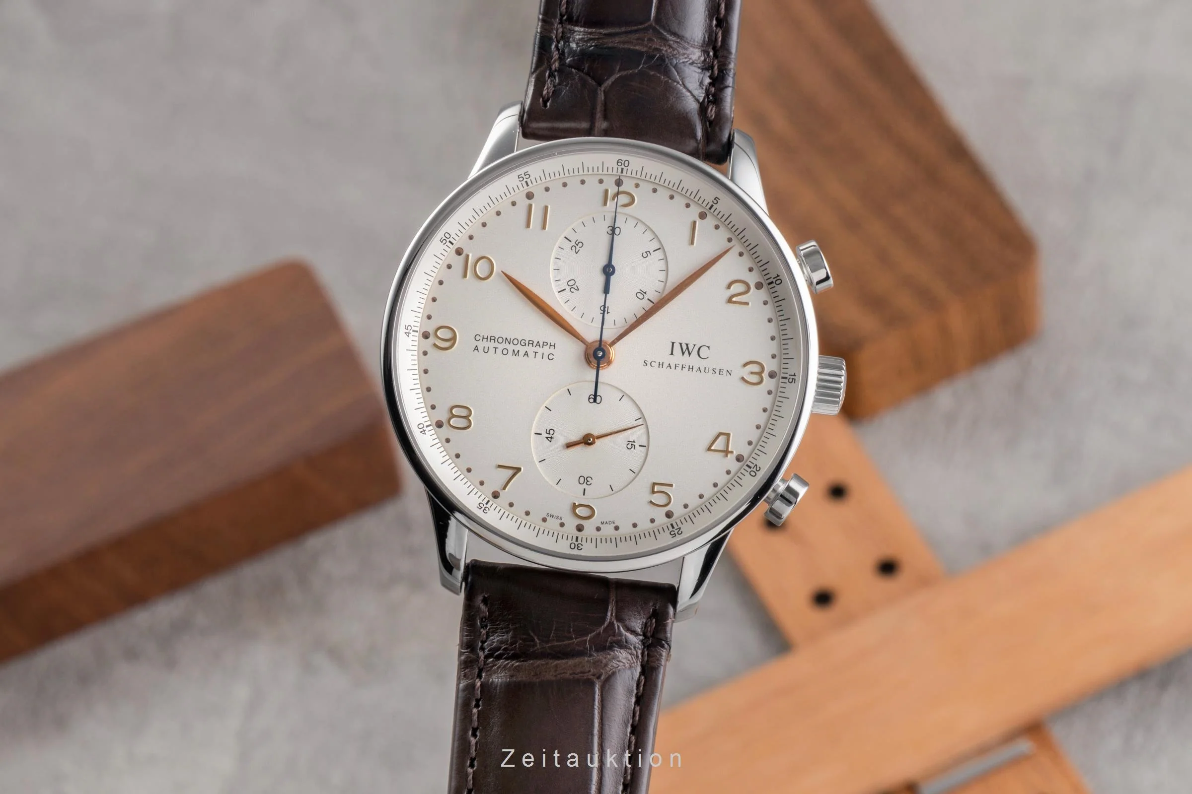 IWC Portugieser chronograph steel automatic men's watch IW371401 LP: 9100EUR  [2503482] - Image 2