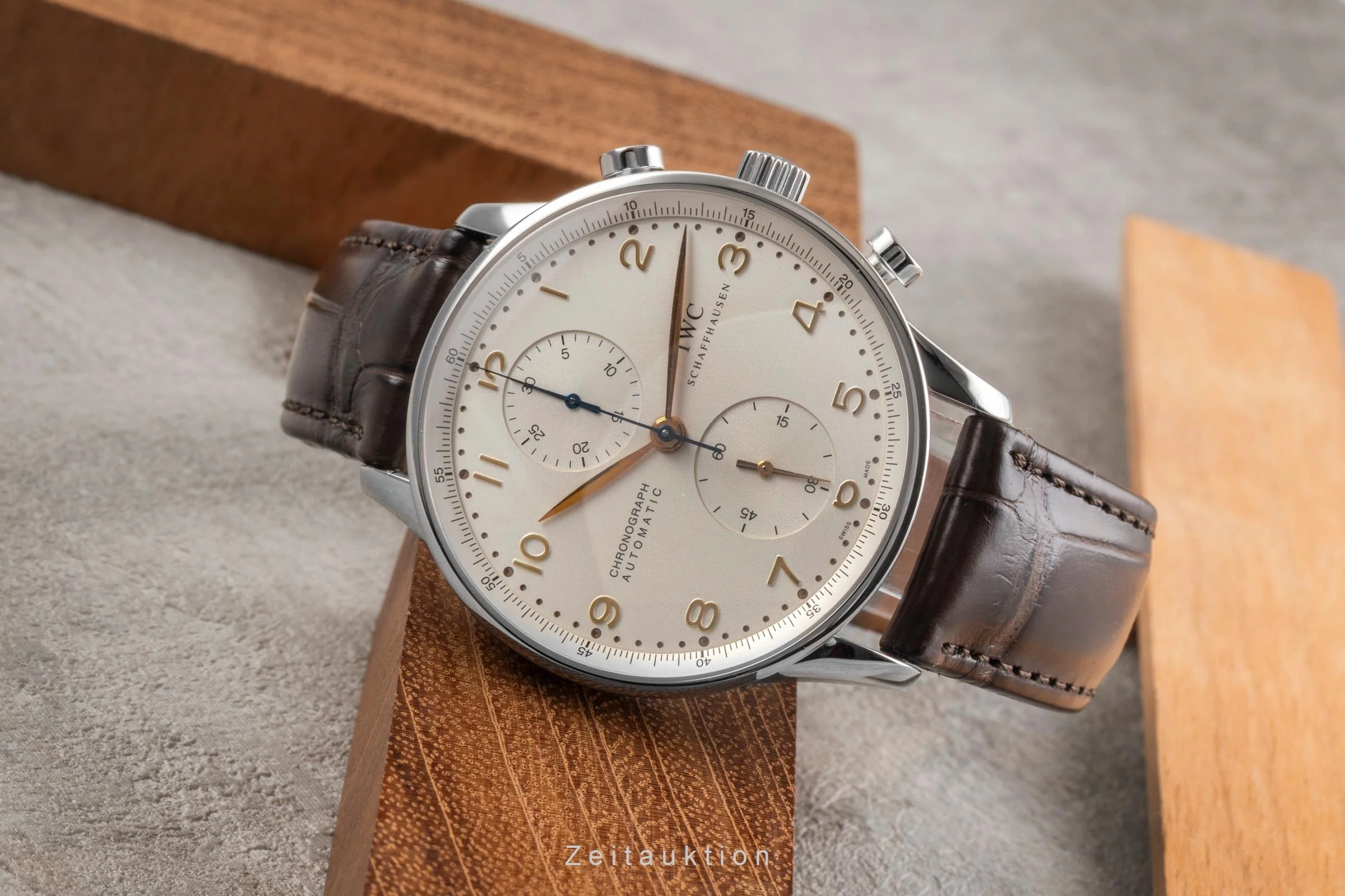 IWC Portugieser chronograph steel automatic men's watch IW371401 LP: 9100EUR  [2503482] - Image 3