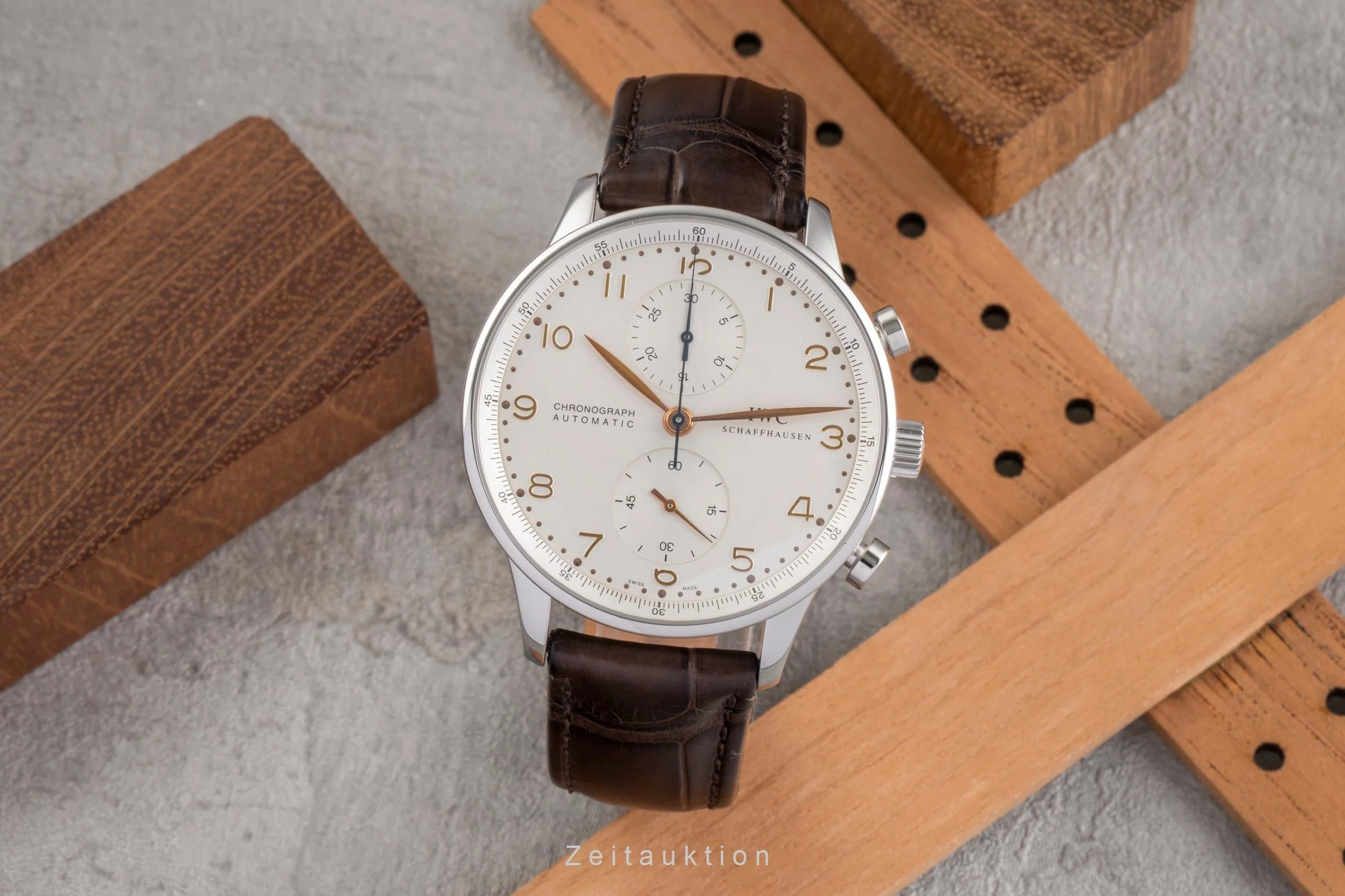 IWC Portugieser chronograph steel automatic men's watch IW371401 LP: 9100EUR  [2503482] - Image 4