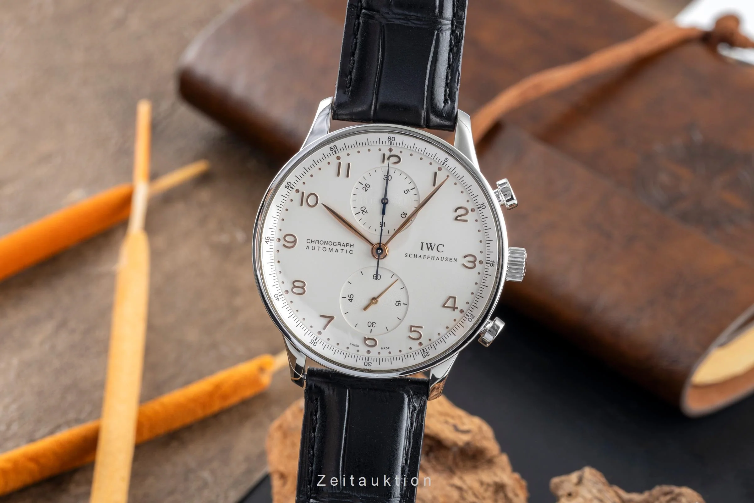 IWC Portugieser chronograph steel automatic men's watch IW371401 LP: 9100EUR  [2504701] - Image 2
