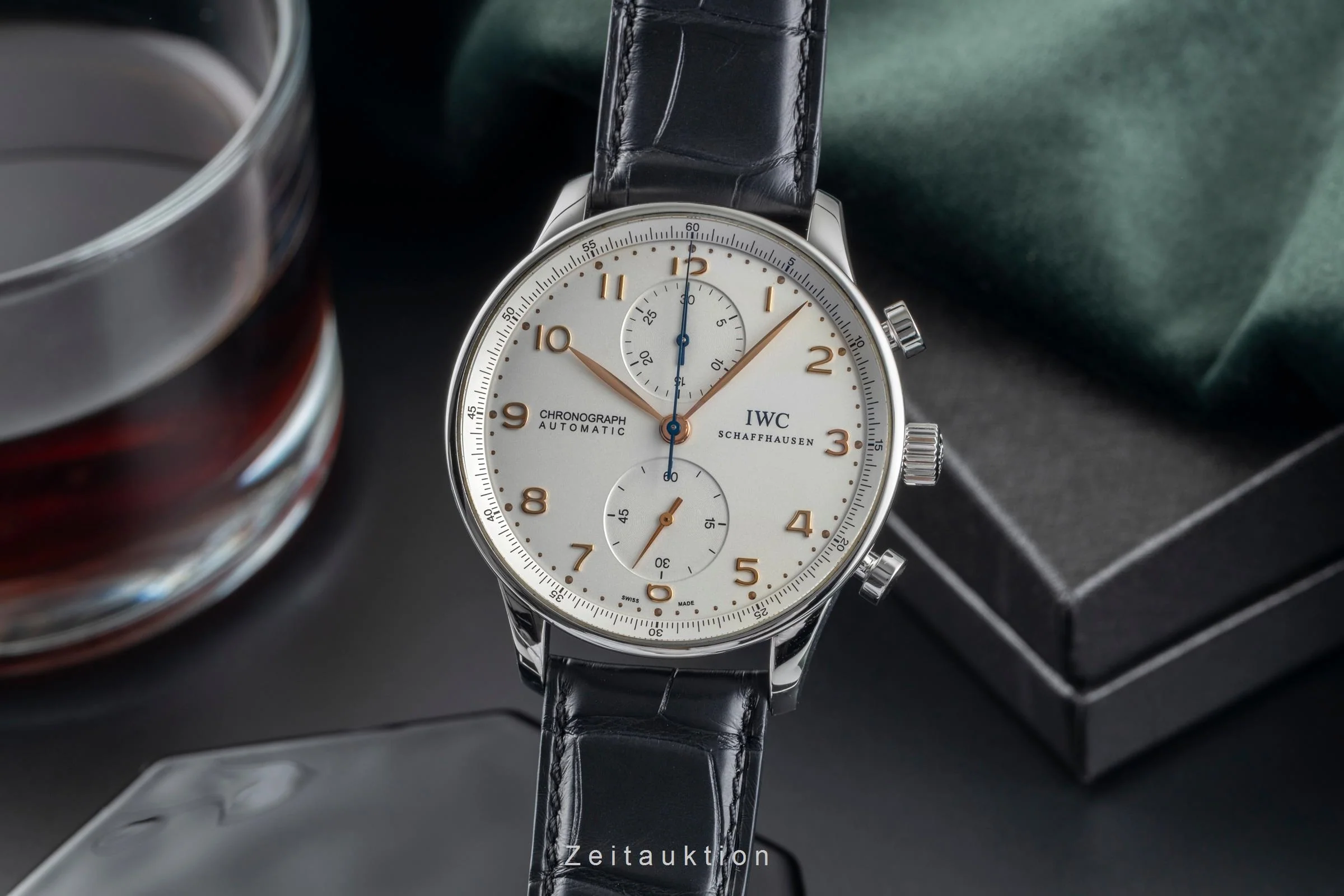 IWC Portugieser chronograph steel automatic men's watch IW371401 LP: 9100EUR  [2504992] - Image 2