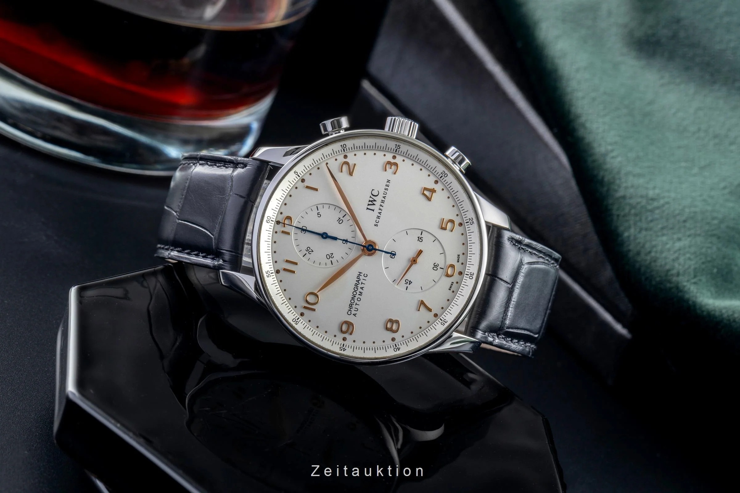 IWC Portugieser chronograph steel automatic men's watch IW371401 LP: 9100EUR  [2504992] - Image 3