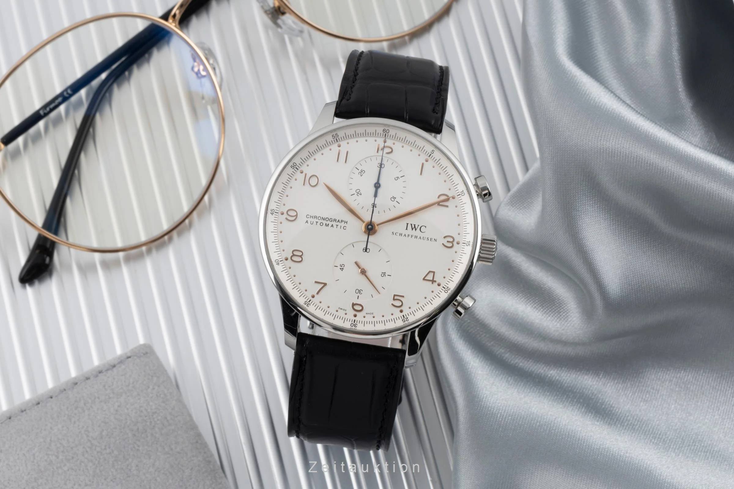 IWC Portugieser chronograph steel automatic men's watch IW371401 LP: 9100EUR  [2505089] - Image 4