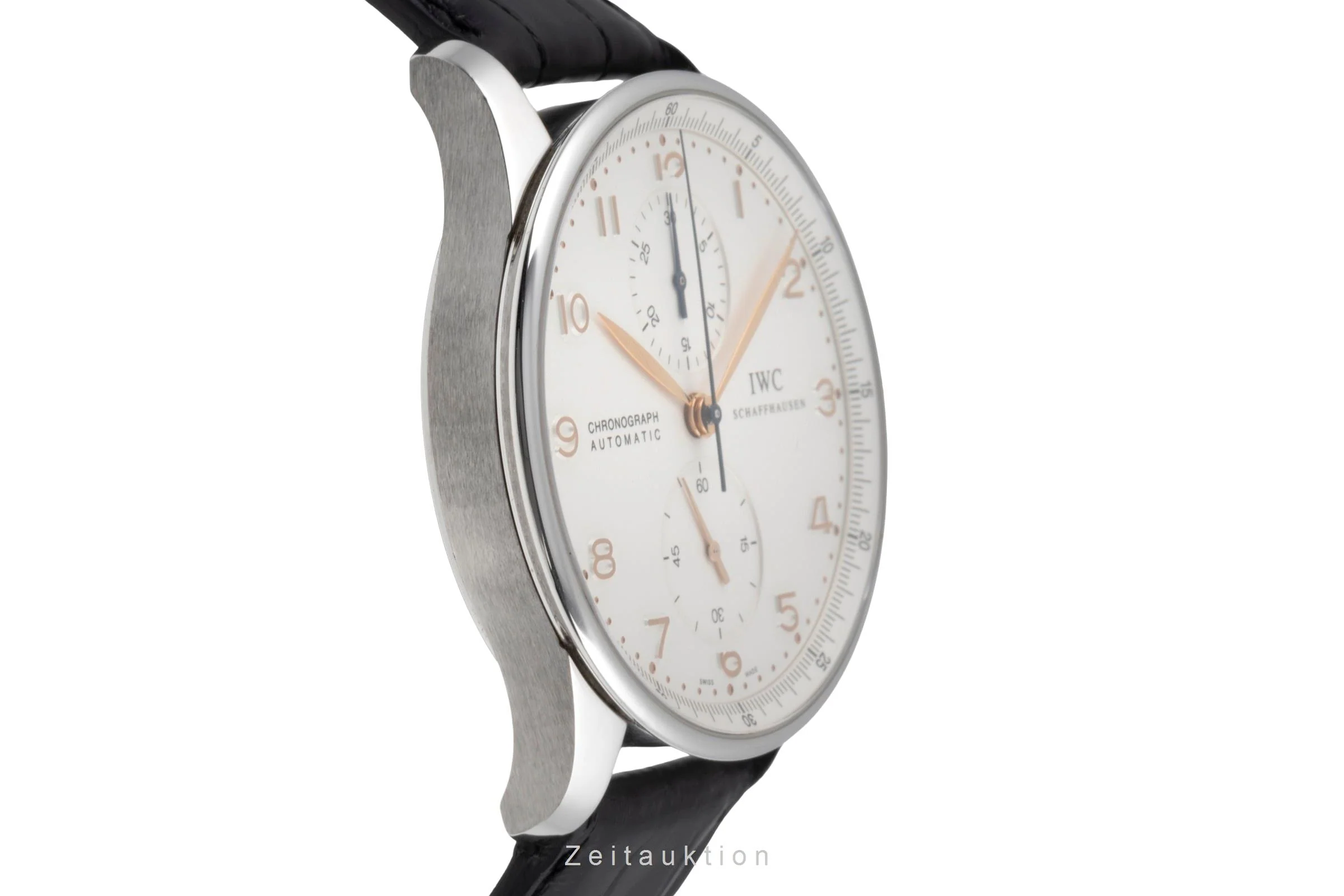 IWC Portugieser chronograph steel automatic men's watch IW371401 LP: 9100EUR  [2505089] - Image 8