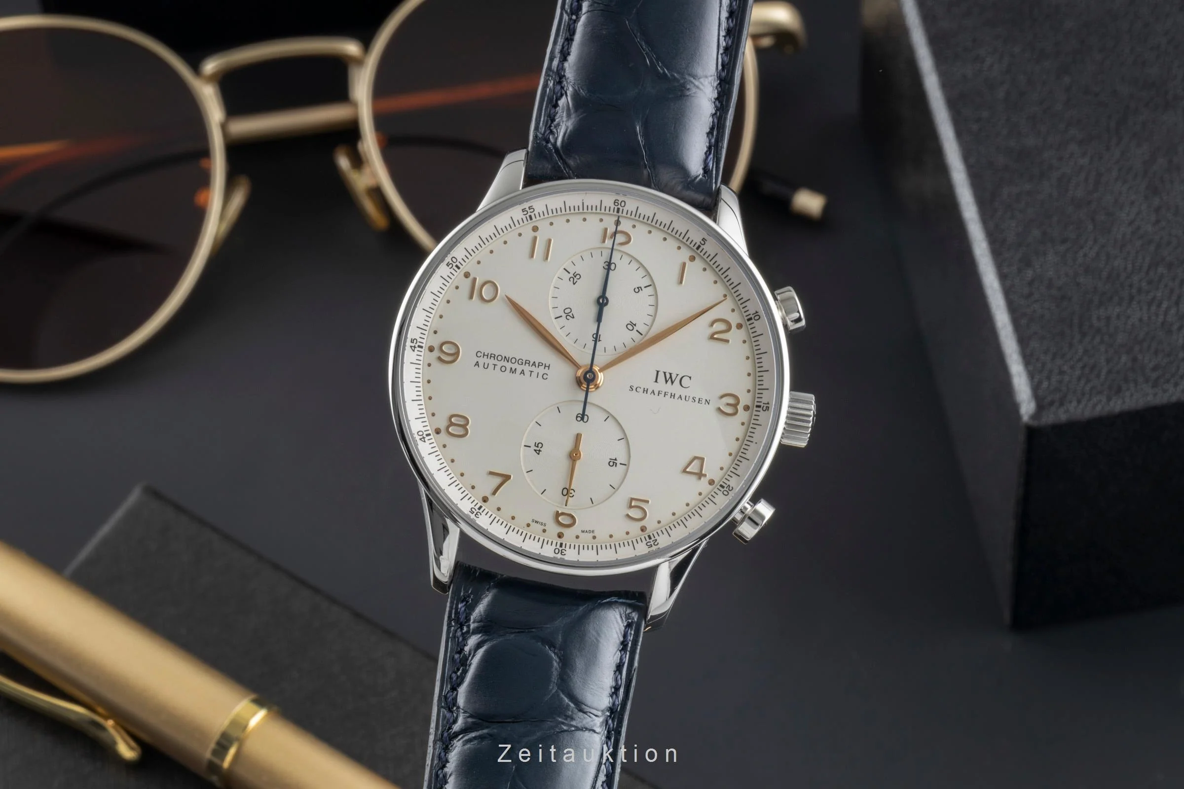IWC Portugieser chronograph steel automatic men's watch IW371401 LP: 9100EUR  [2505392] - Image 2