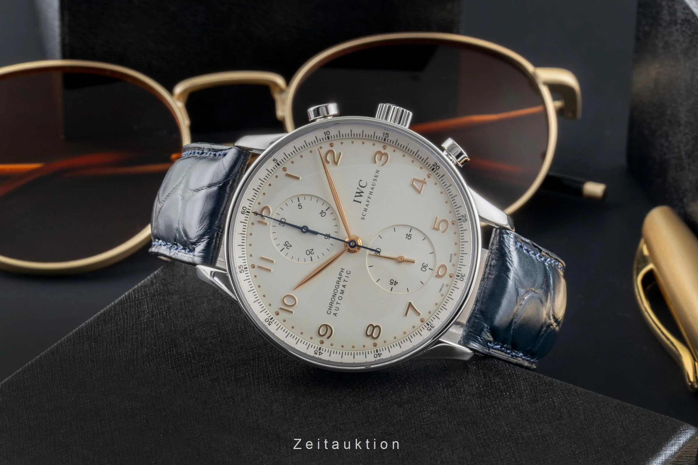 IWC Portugieser chronograph steel automatic men's watch IW371401 LP: 9100EUR  [2505392] - Image 3