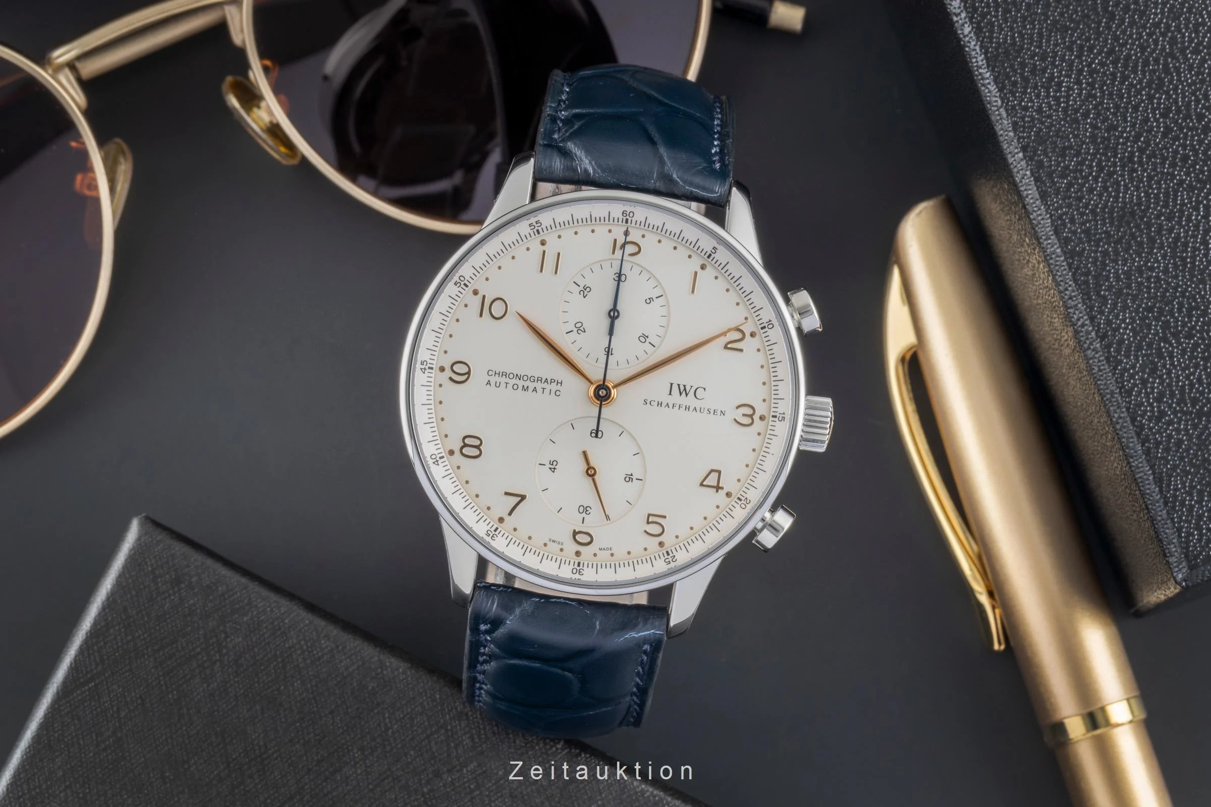IWC Portugieser chronograph steel automatic men's watch IW371401 LP: 9100EUR  [2505392] - Image 4