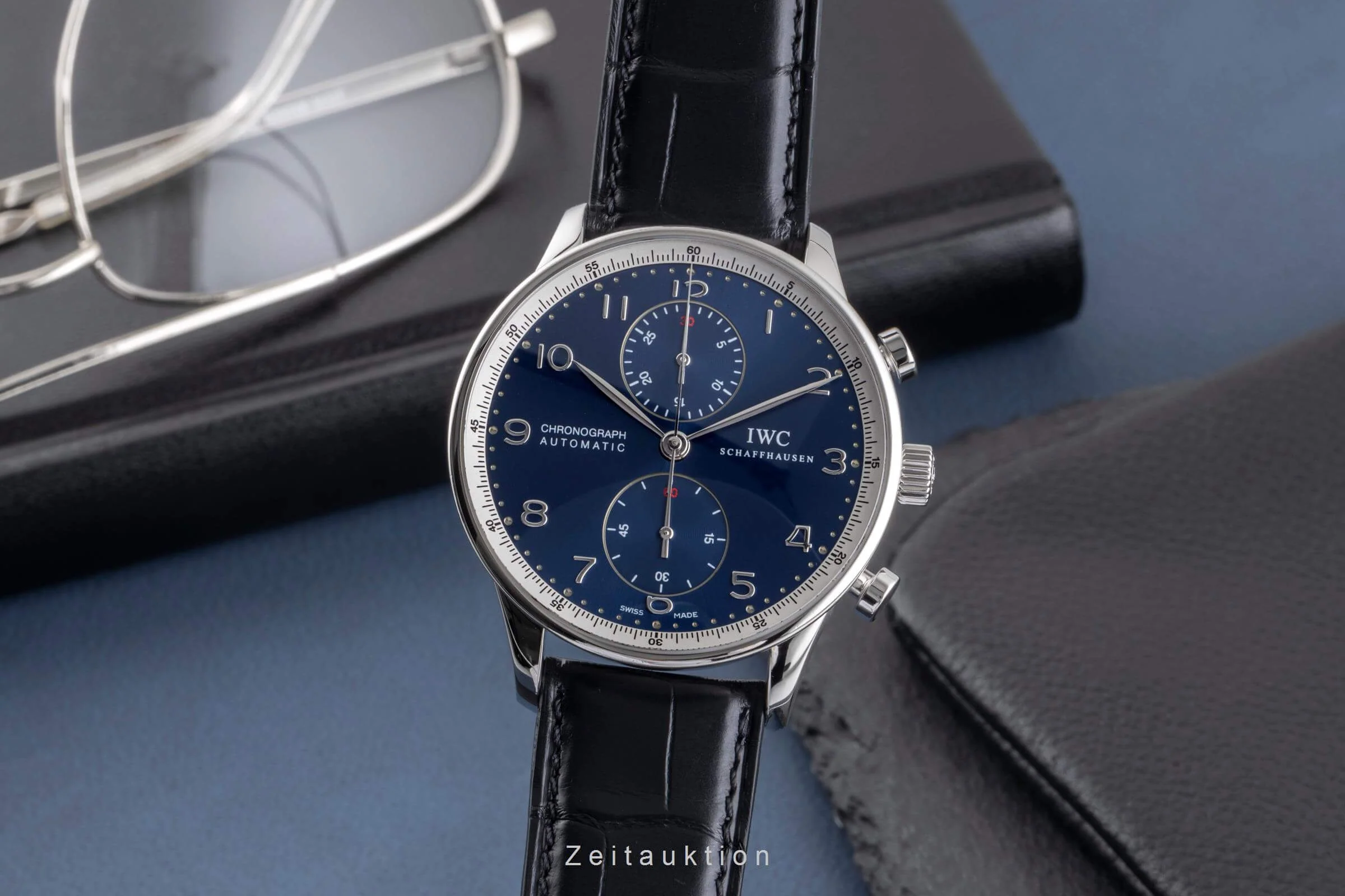 IWC Portugieser chronograph steel automatic men's watch IW371432 LP: 9100EUR Limited  [2500580] - Image 2