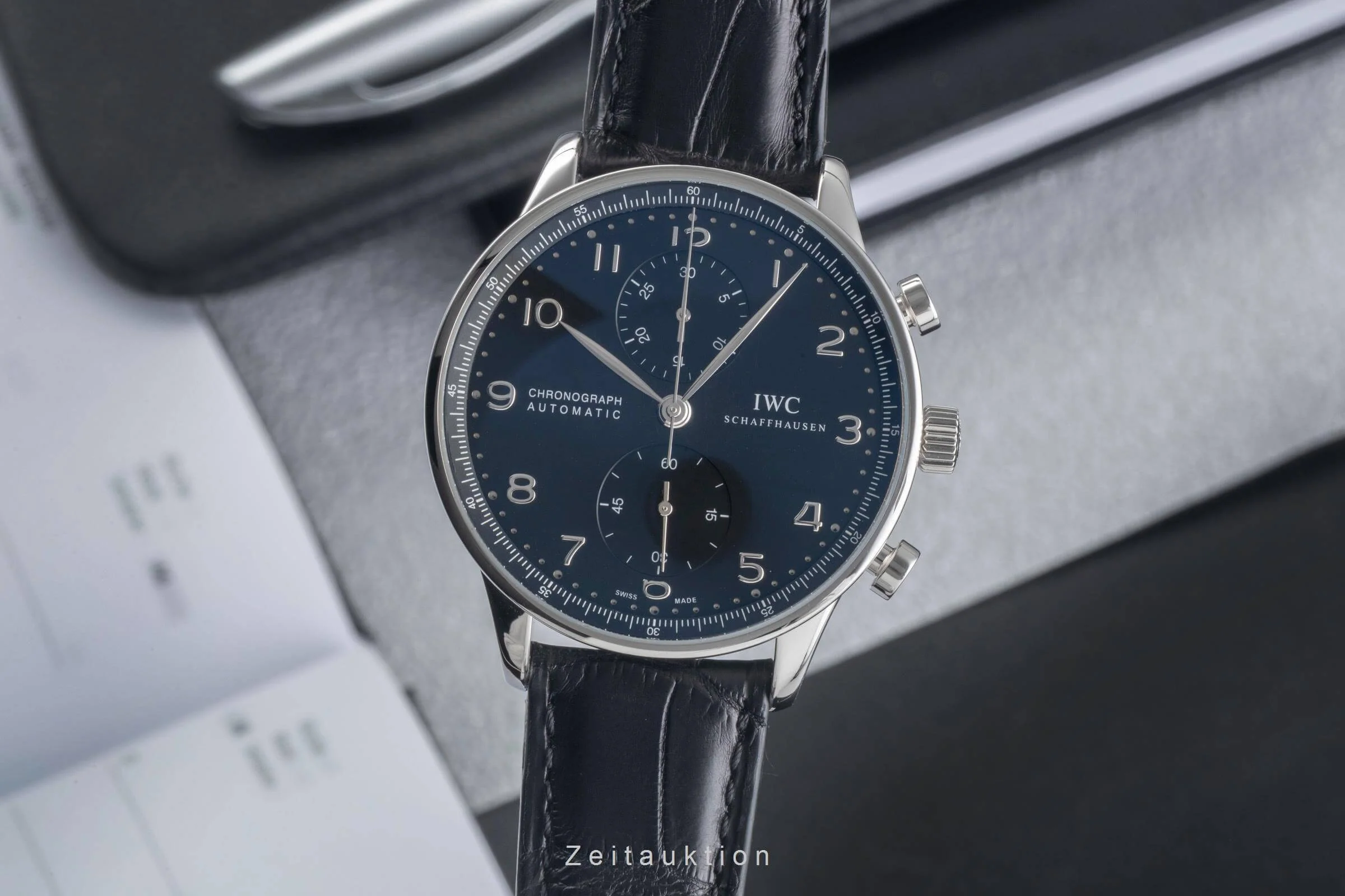 IWC Portugieser chronograph steel automatic men's watch IW371438 LP: 9100EUR  [2500952] - Image 2
