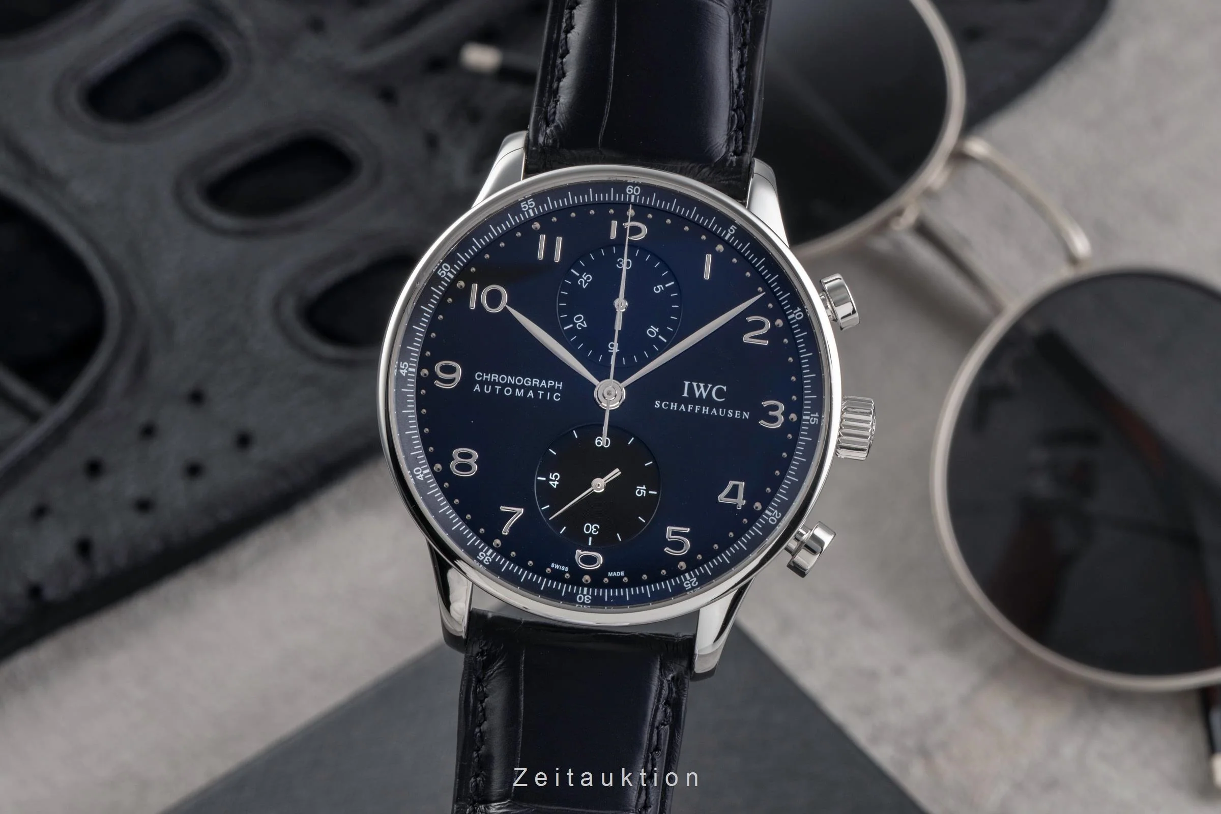 IWC Portugieser chronograph steel automatic men's watch IW371438  [2502853] - Image 2