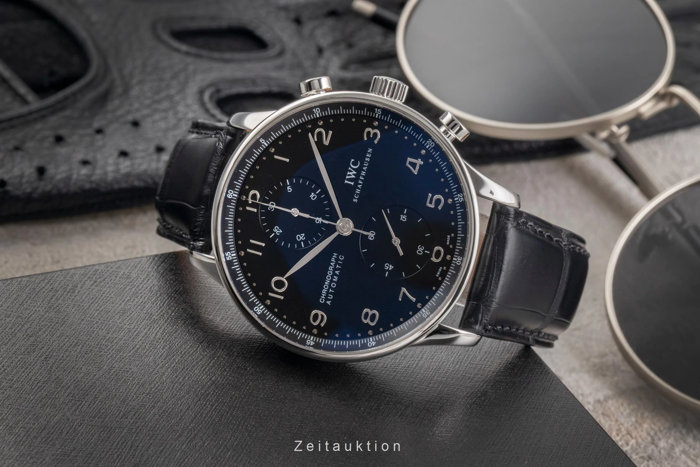 IWC Portugieser chronograph steel automatic men's watch IW371438  [2502853] - Image 3