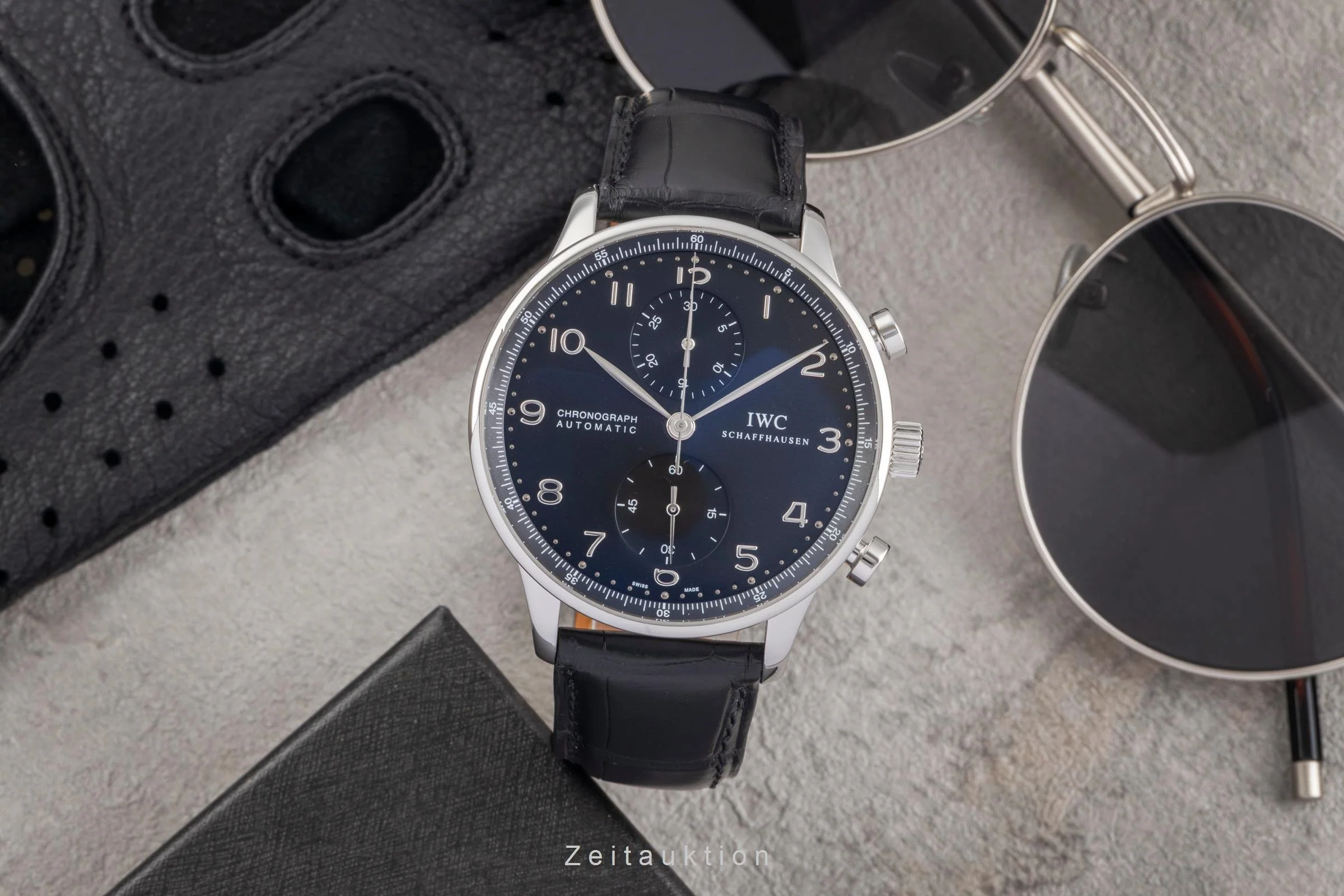 IWC Portugieser chronograph steel automatic men's watch IW371438  [2502853] - Image 4