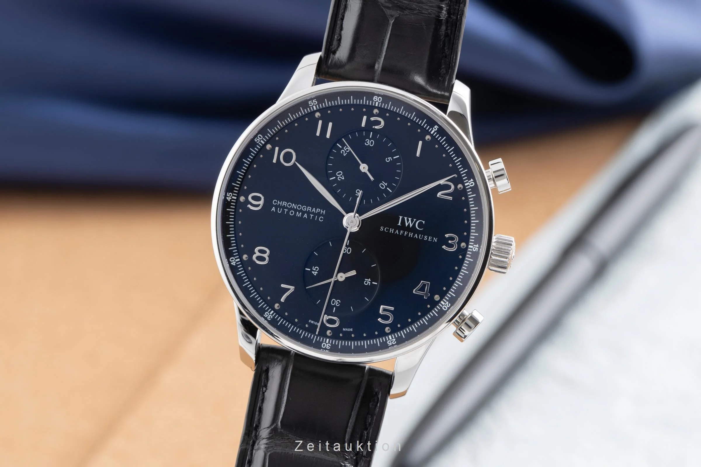 IWC Portugieser chronograph steel automatic men's watch IW371438  [2502901] - Image 2