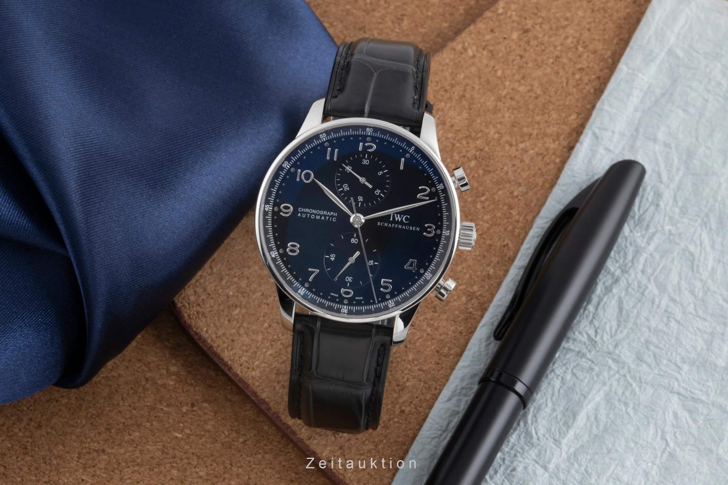 IWC Portugieser chronograph steel automatic men's watch IW371438  [2502901] - Image 4