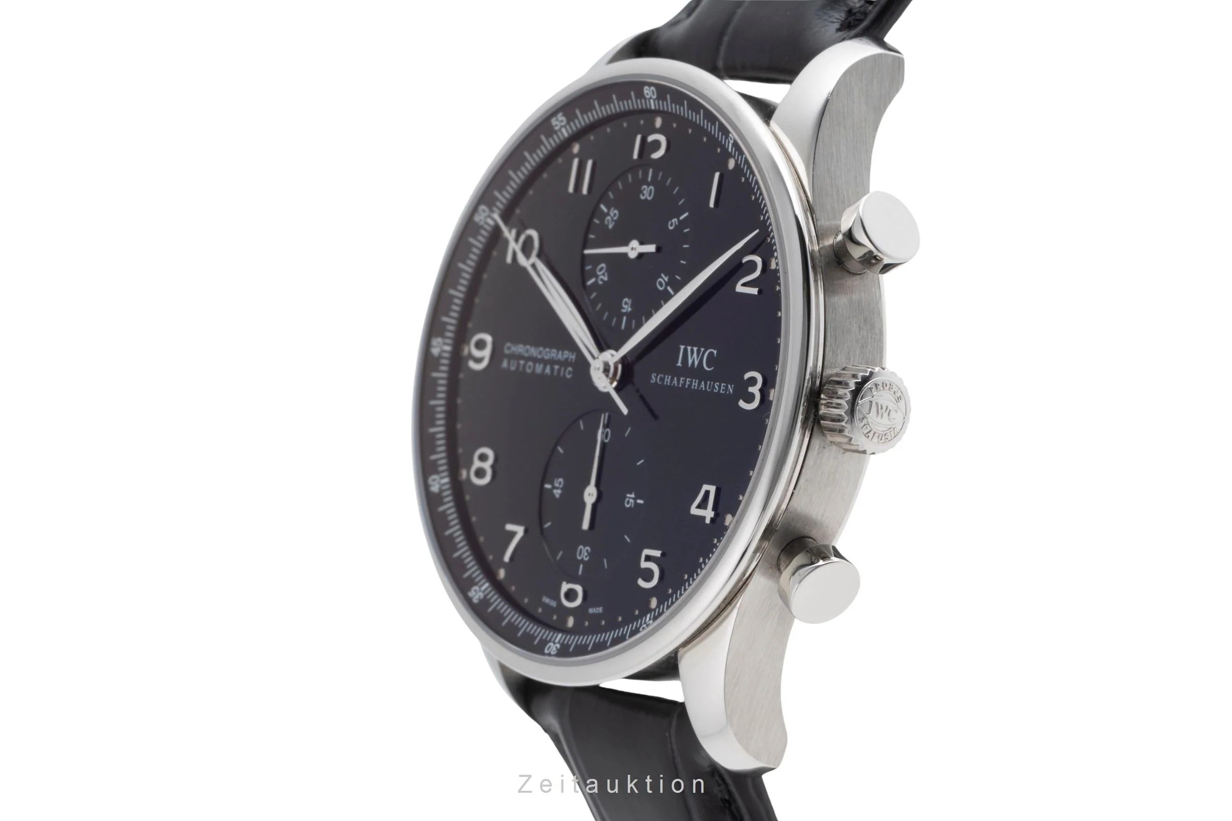 IWC Portugieser chronograph steel automatic men's watch IW371438  [2502901] - Image 7