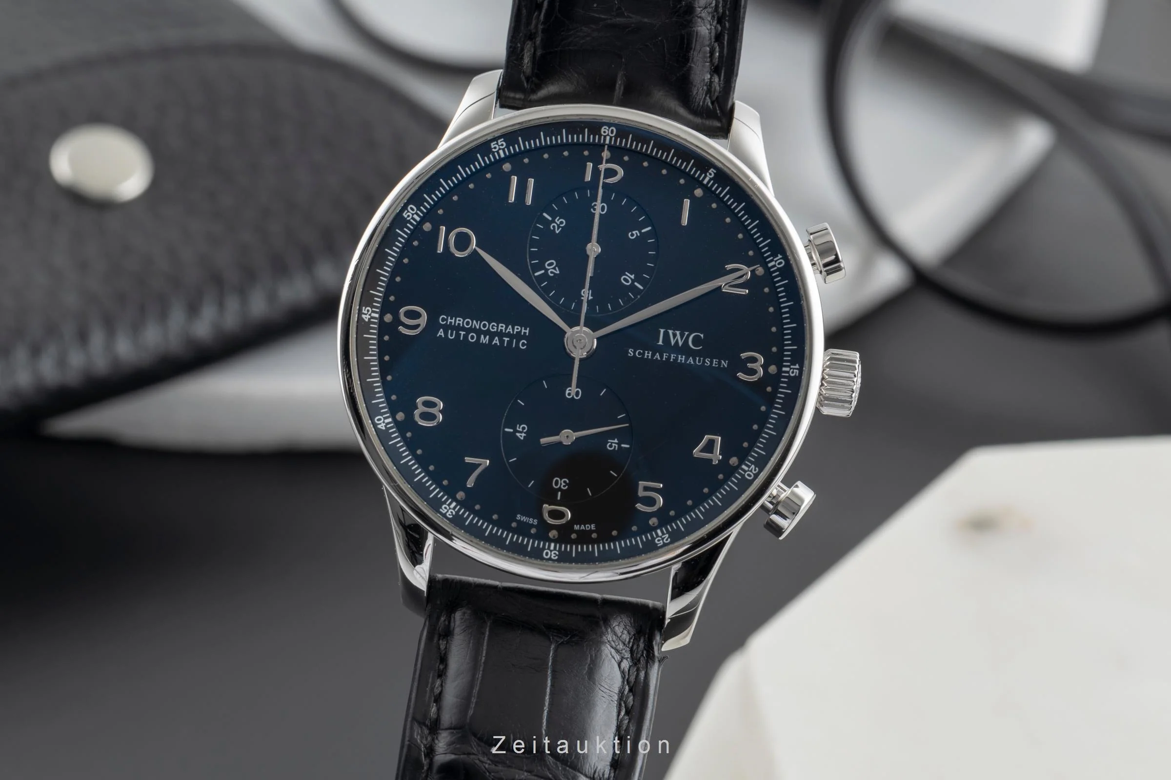 IWC Portugieser chronograph steel automatic men's watch IW371438  [2504127] - Image 2