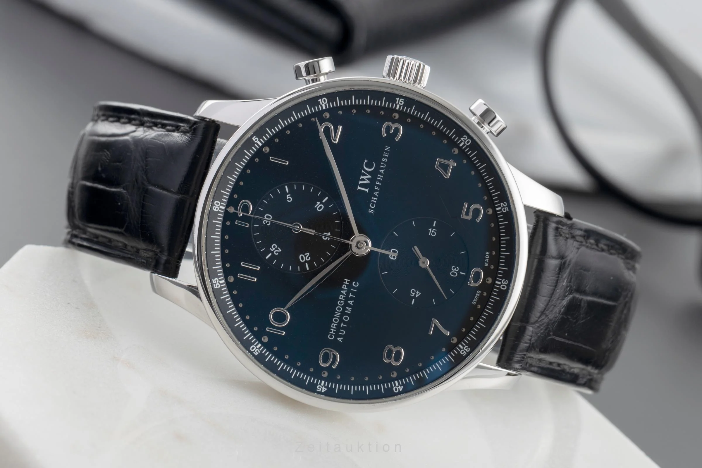 IWC Portugieser chronograph steel automatic men's watch IW371438  [2504127] - Image 3
