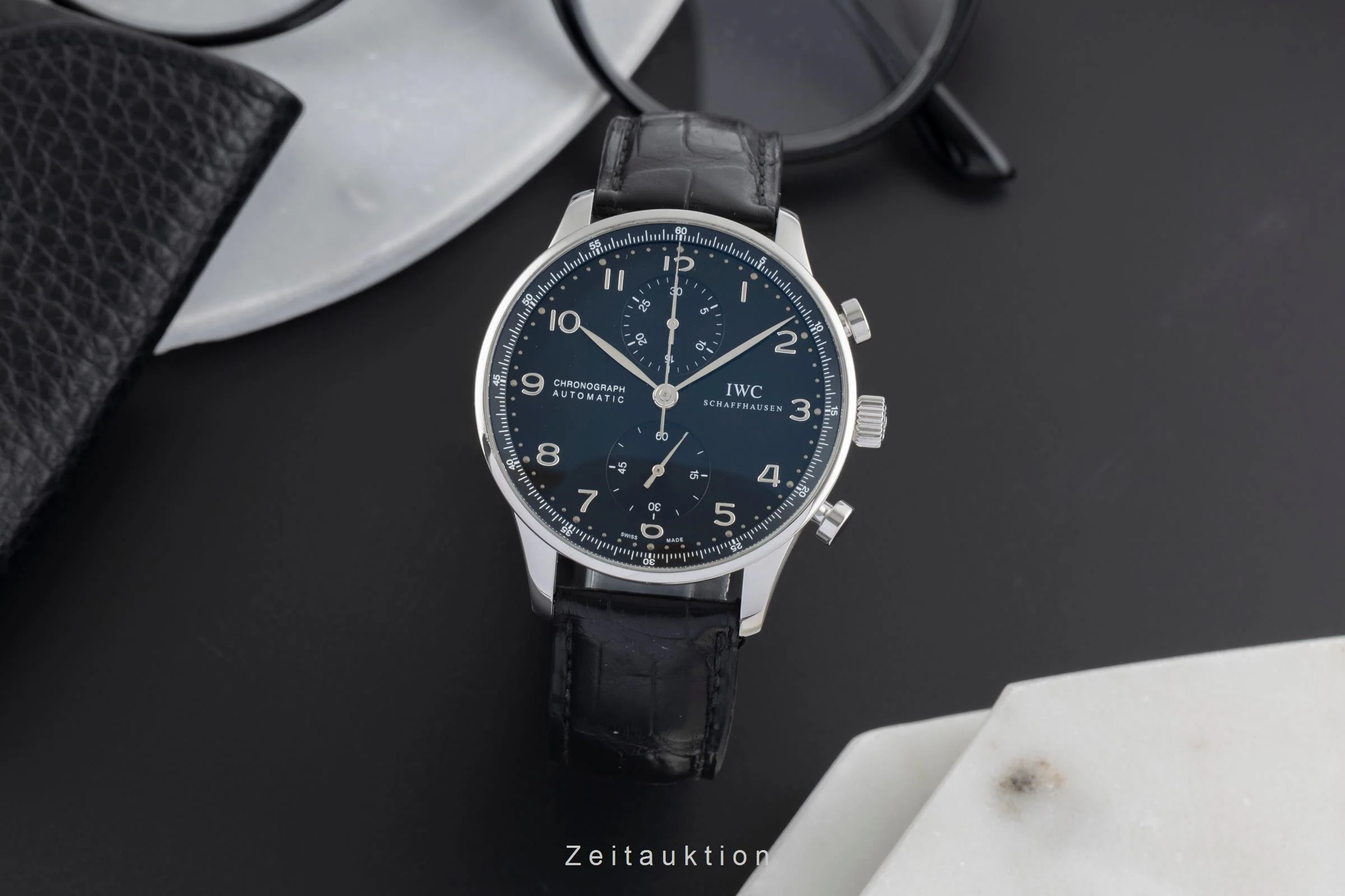 IWC Portugieser chronograph steel automatic men's watch IW371438  [2504127] - Image 4