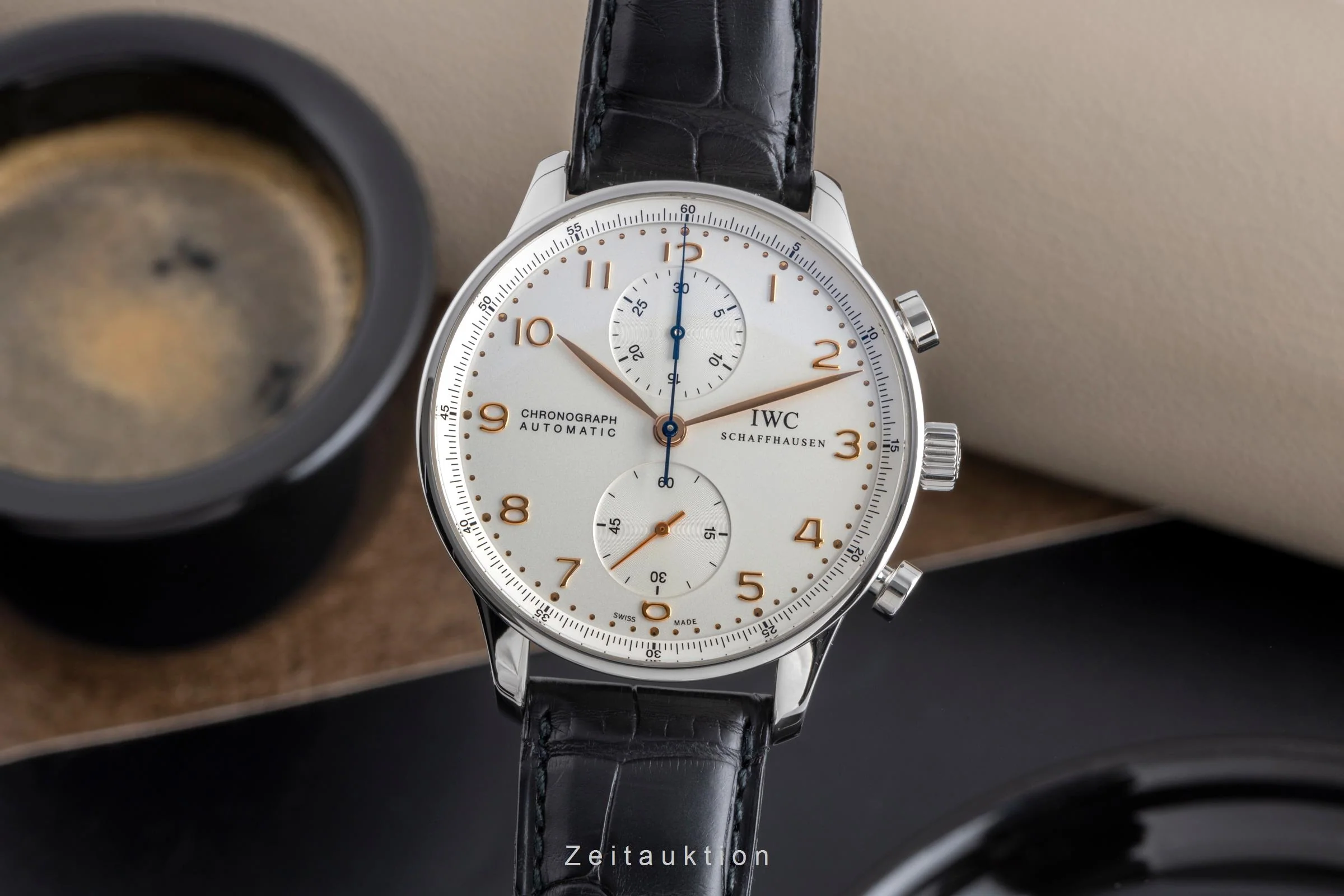 IWC Portugieser chronograph steel automatic men's watch IW371445 LP: 9100EUR  [2502165] - Image 2