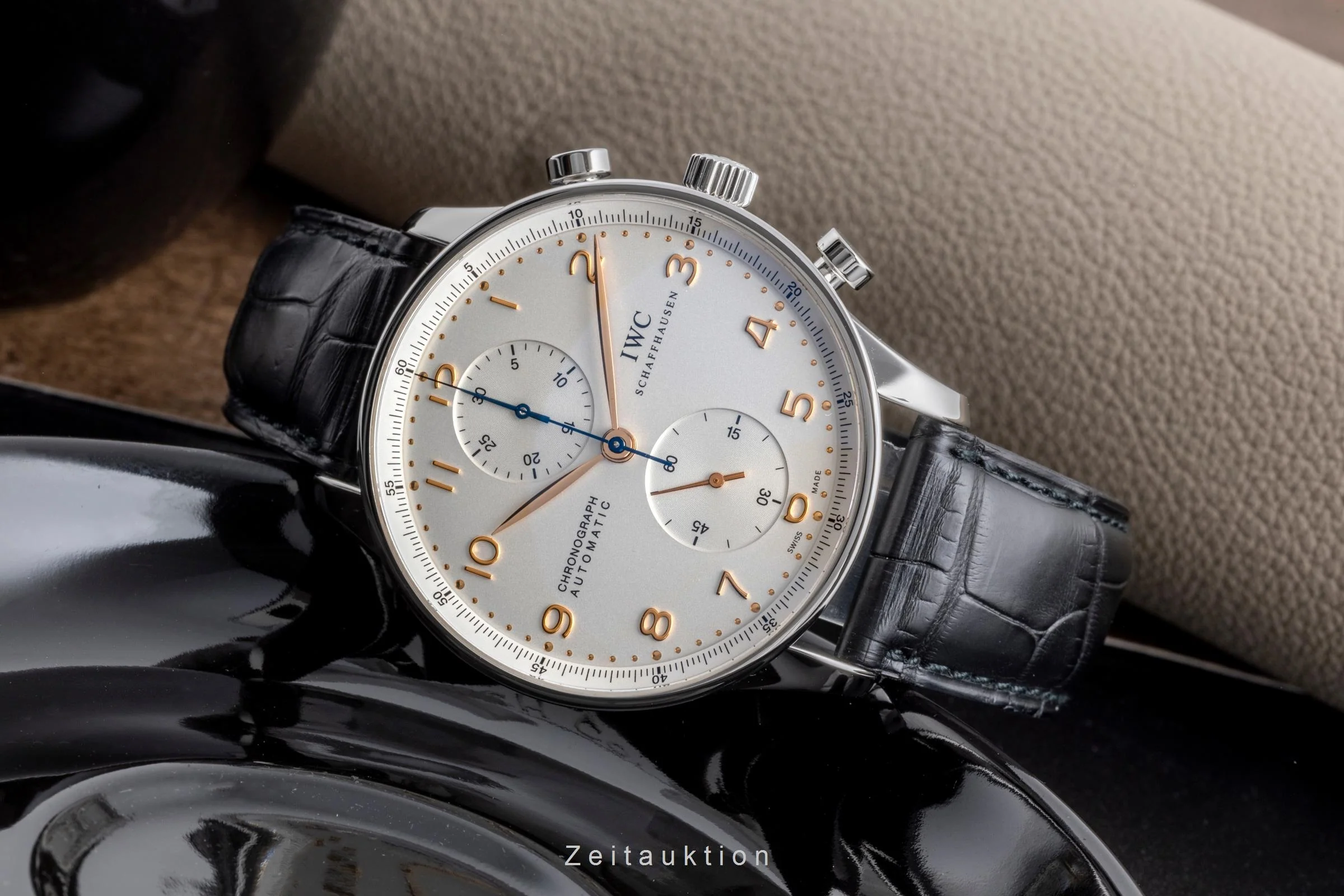 IWC Portugieser chronograph steel automatic men's watch IW371445 LP: 9100EUR  [2502165] - Image 3