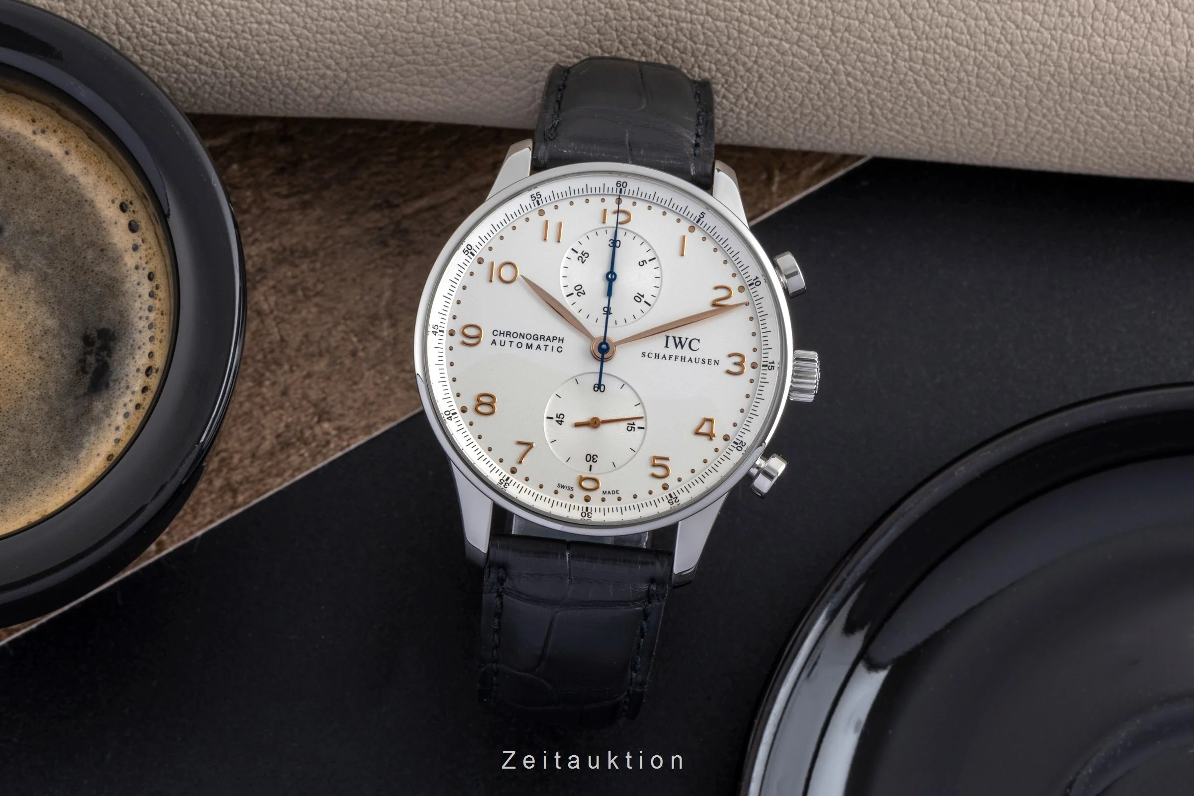 IWC Portugieser chronograph steel automatic men's watch IW371445 LP: 9100EUR  [2502165] - Image 4