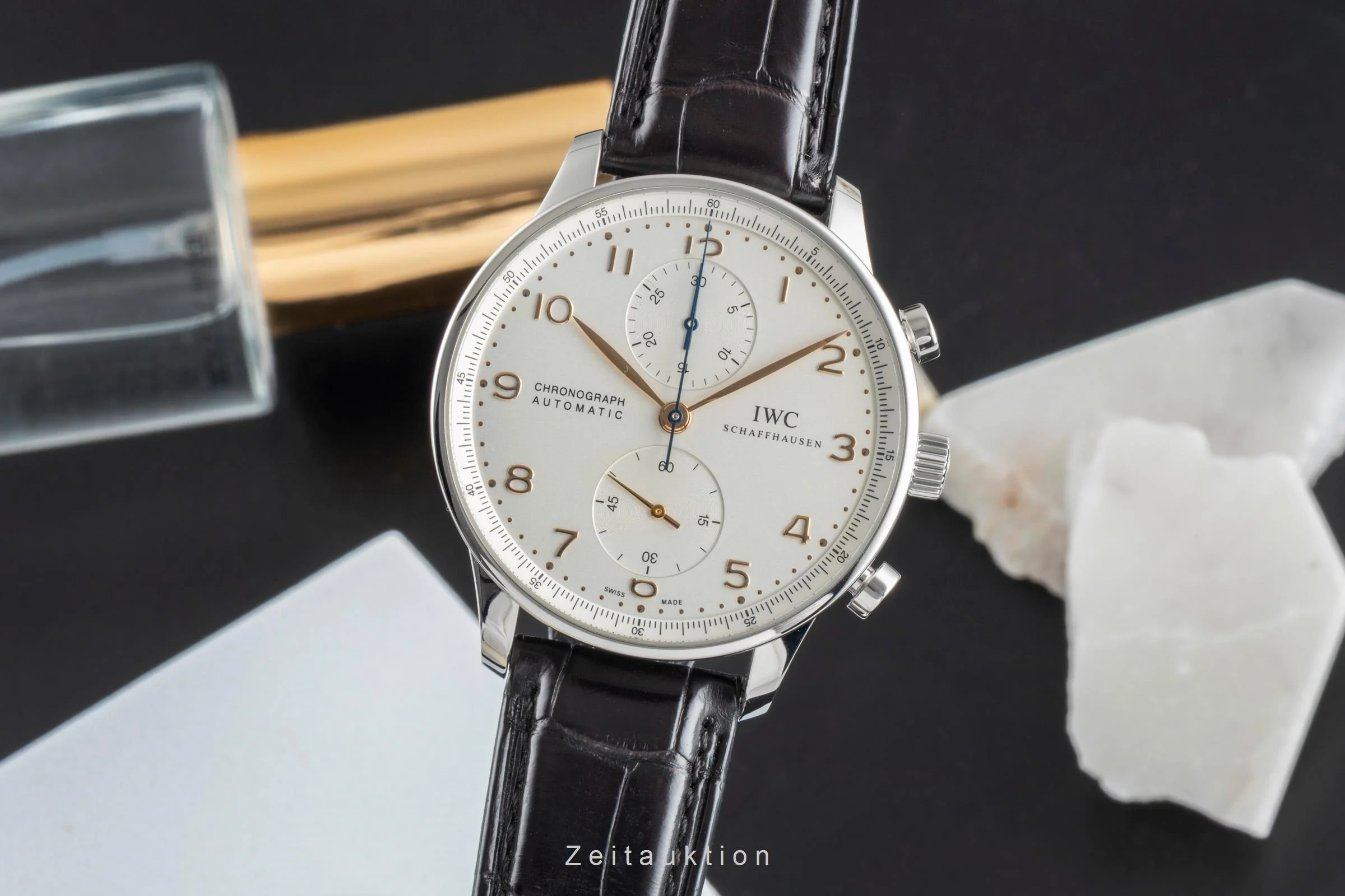 IWC Portugieser chronograph steel automatic men's watch IW371445 LP: 9100EUR  [2507096] - Image 2