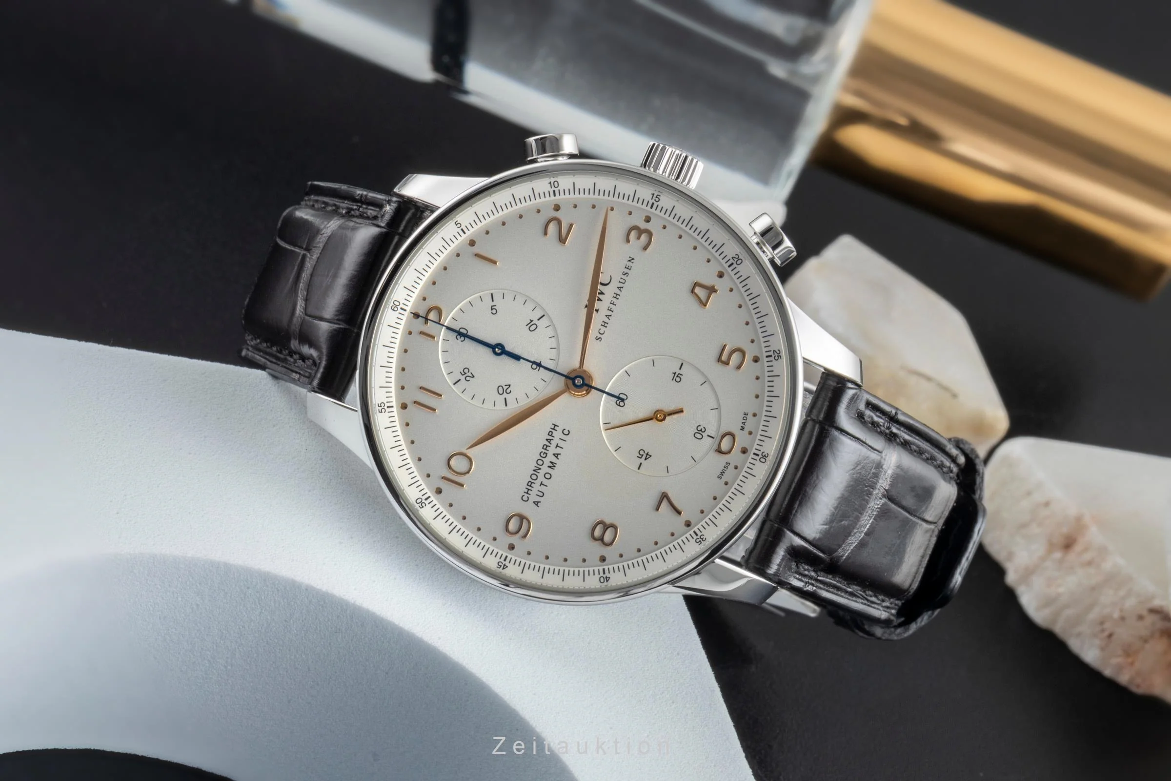 IWC Portugieser chronograph steel automatic men's watch IW371445 LP: 9100EUR  [2507096] - Image 3