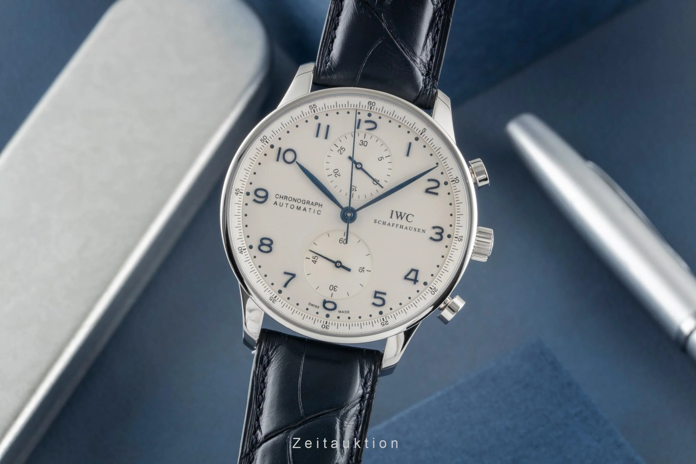 IWC Portugieser chronograph steel automatic men's watch IW371446 LP: 9100EUR  [2507174] - Image 2