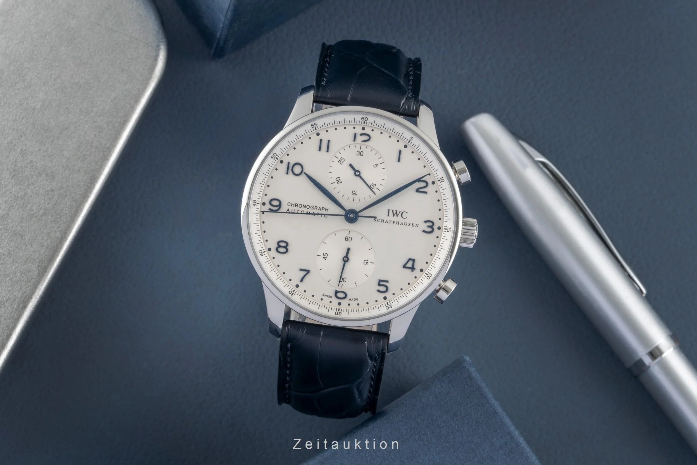 IWC Portugieser chronograph steel automatic men's watch IW371446 LP: 9100EUR  [2507174] - Image 4