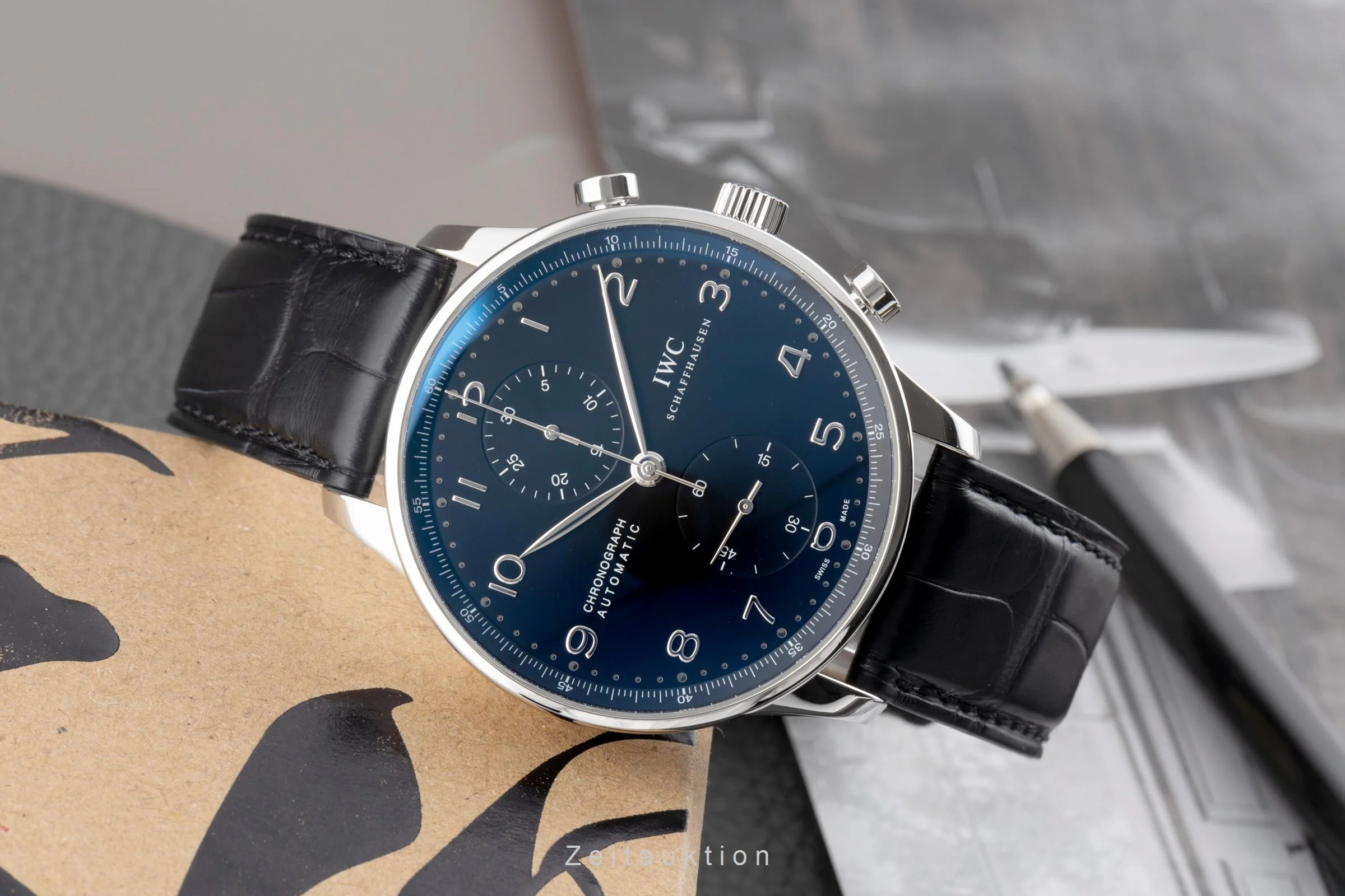 IWC Portugieser chronograph steel automatic men's watch IW371447 LP: 9100EUR  [2504743] - Image 3